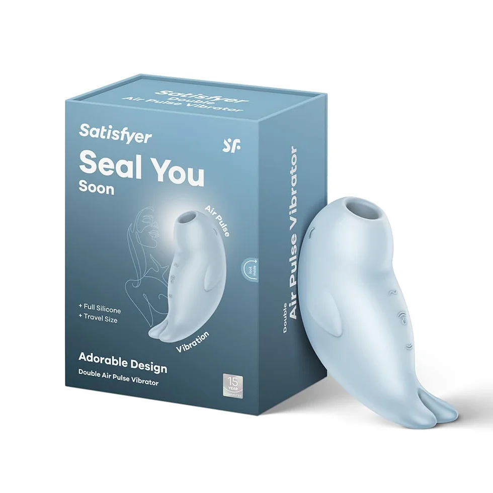 Satisfyer Seal You Soon | Vibratori Air Pulse | Doppia Stimolazione | Sex Toys Femme étanche (IPX7) | Silicone Medico e ricaricabile | 11 cm Voyage Clitoridienne Sex Toy