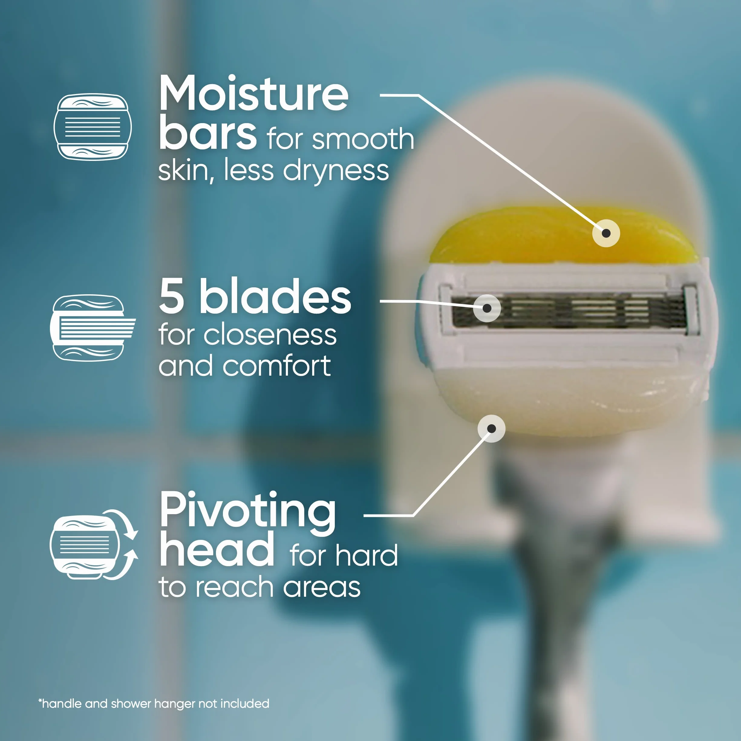 Gillette Venus ComfortGlide con Olay - Lamette di ricambio da donna, fragranza al cocco, confezione da 6 (l’imballaggio può variare)