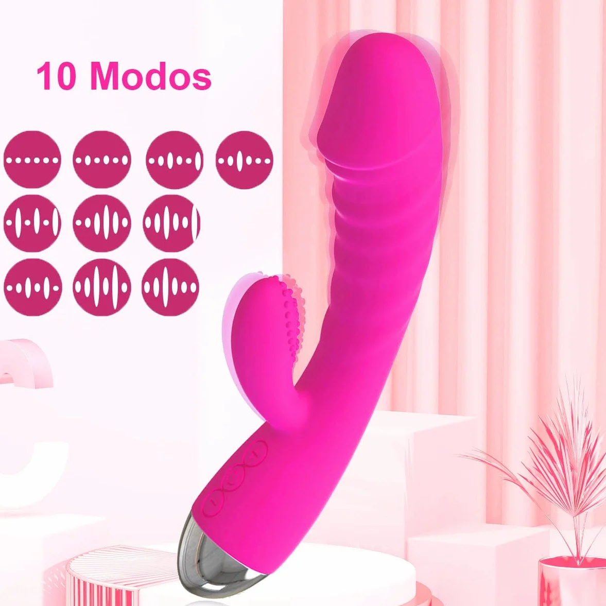 Sex Toys Sessuali per Donna Vibratore Professionale Clotoride Realistico Succhia Clitoride Ovetto Vibrante Telecomando Ricaricabile