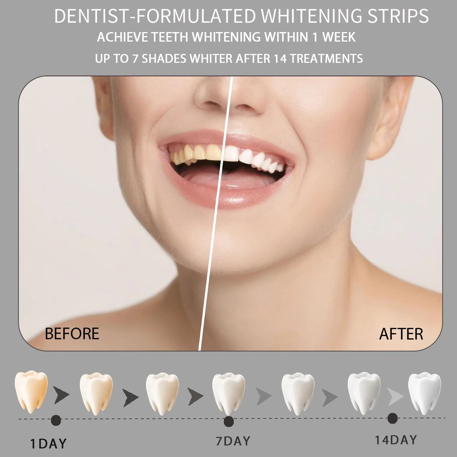Strisce sbiancanti denti 28 applicazioni,di bambù del carbone di legna sbiancamento dei denti strisce,Sbiancamento Senza Danni,Teeth Whitening Strips, pulizia