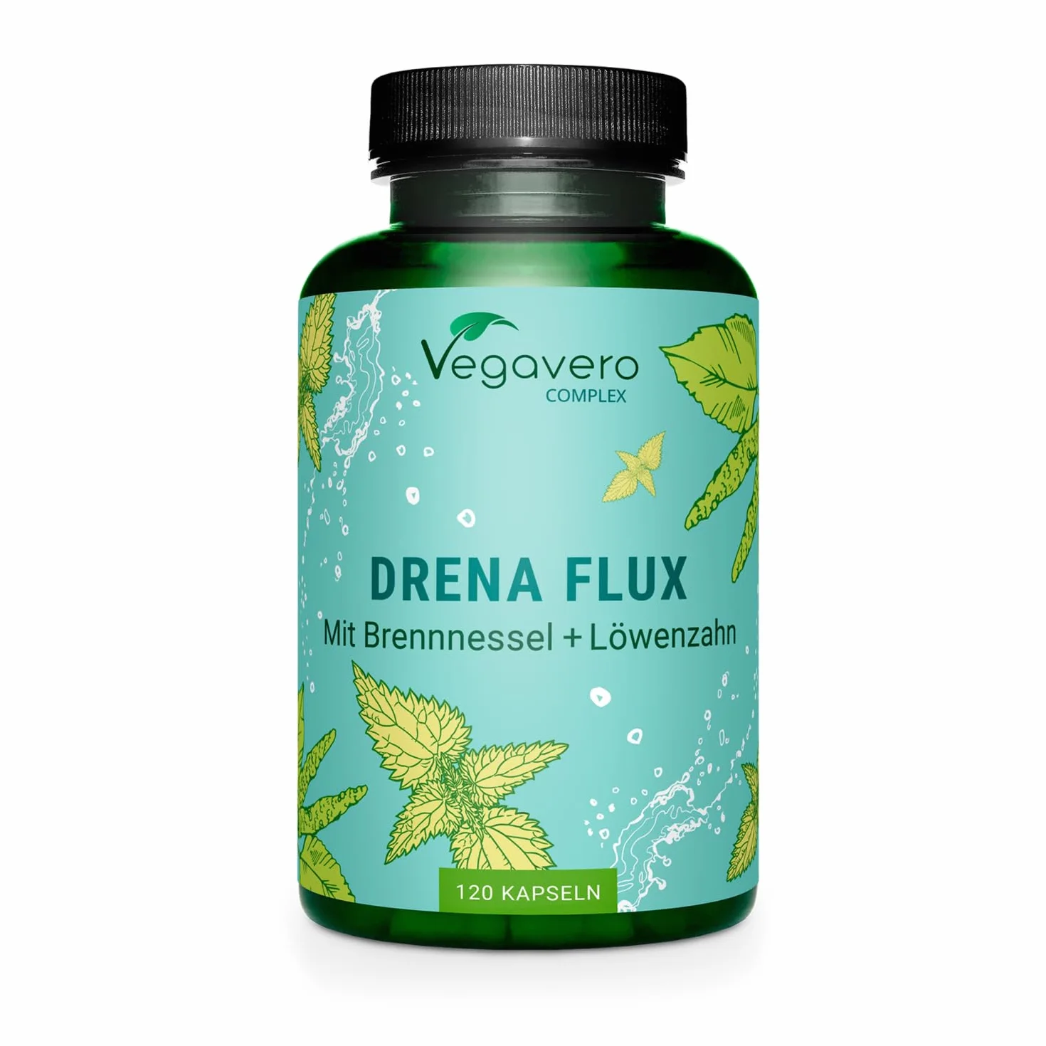 Vegavero DRENANTE Forte Diuretico per Ritenzione Idrica Gambe 4 Mesi Fornitura Natural Detox Vegan