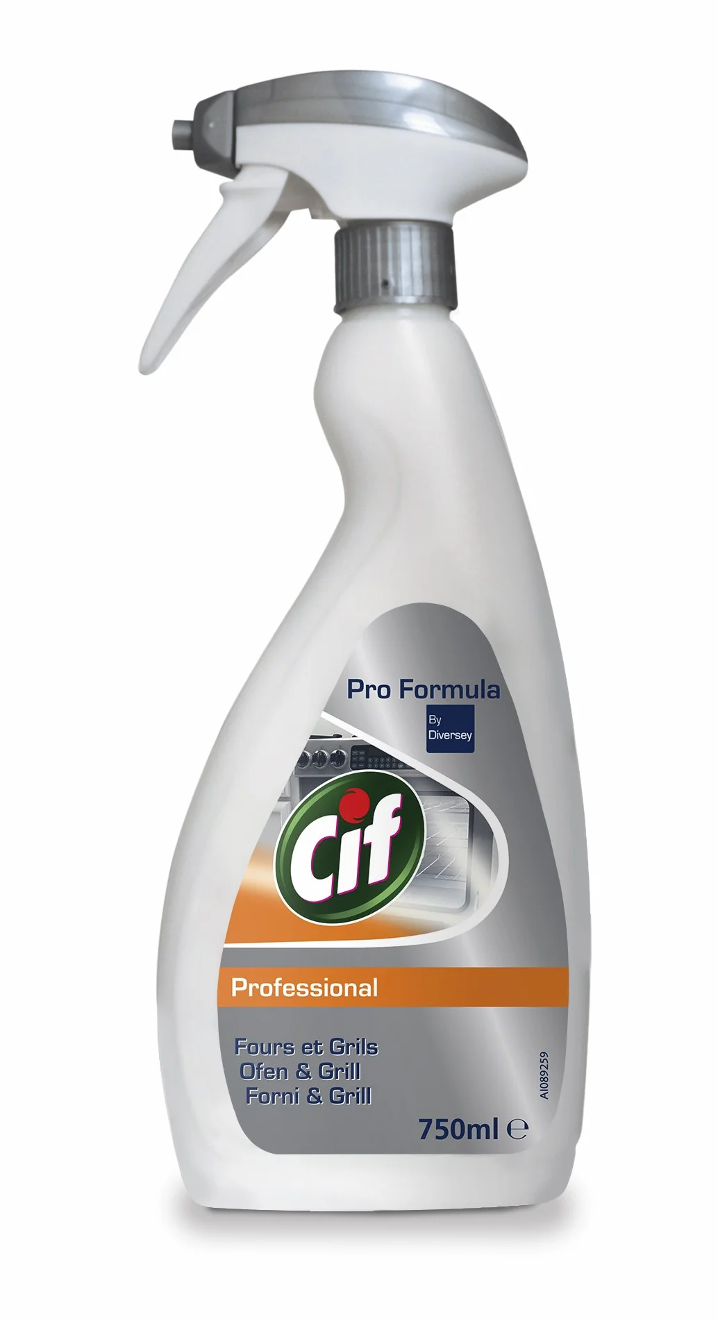 Cif Professional 100863574 - Detergente per grasso e grill, per salamandra, forno, grill e pomodori, senza profumo, 0,75 l