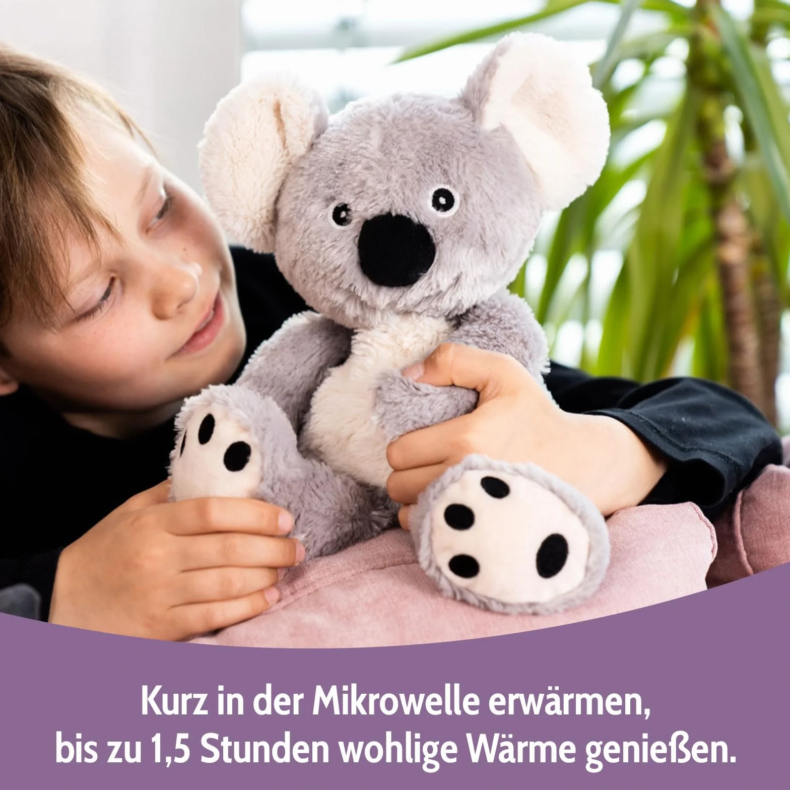 Habibi Cuscino termico di alta qualità per bambini e adulti – 1956 Koala Orso, imbottitura di miglio rimovibile – Peluche termico per riscaldare nel forno a microonde e nel forno, ideale anche per i