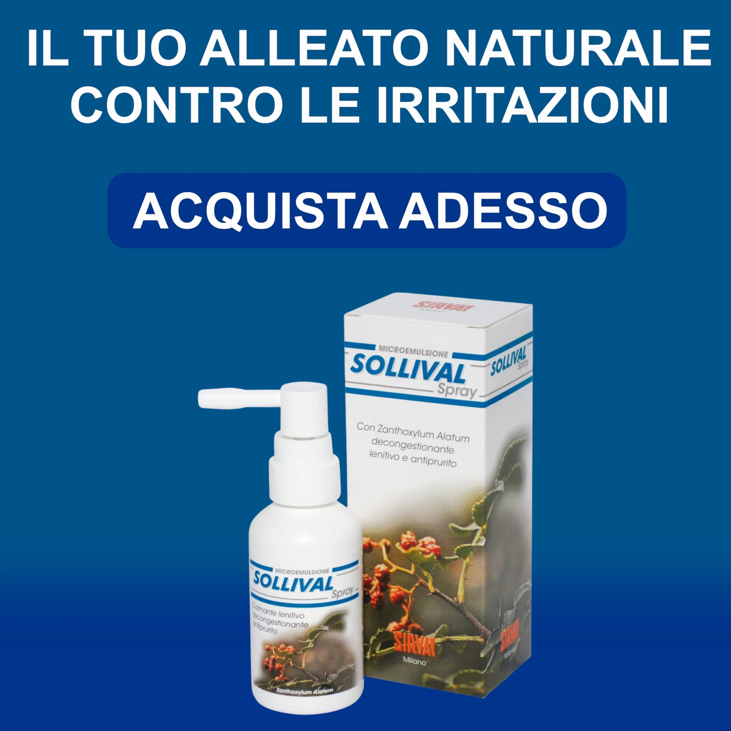 SOLLIVAL Spray Intimo Delicato per Freschezza e Comfort Quotidiano Femminile 50 ml