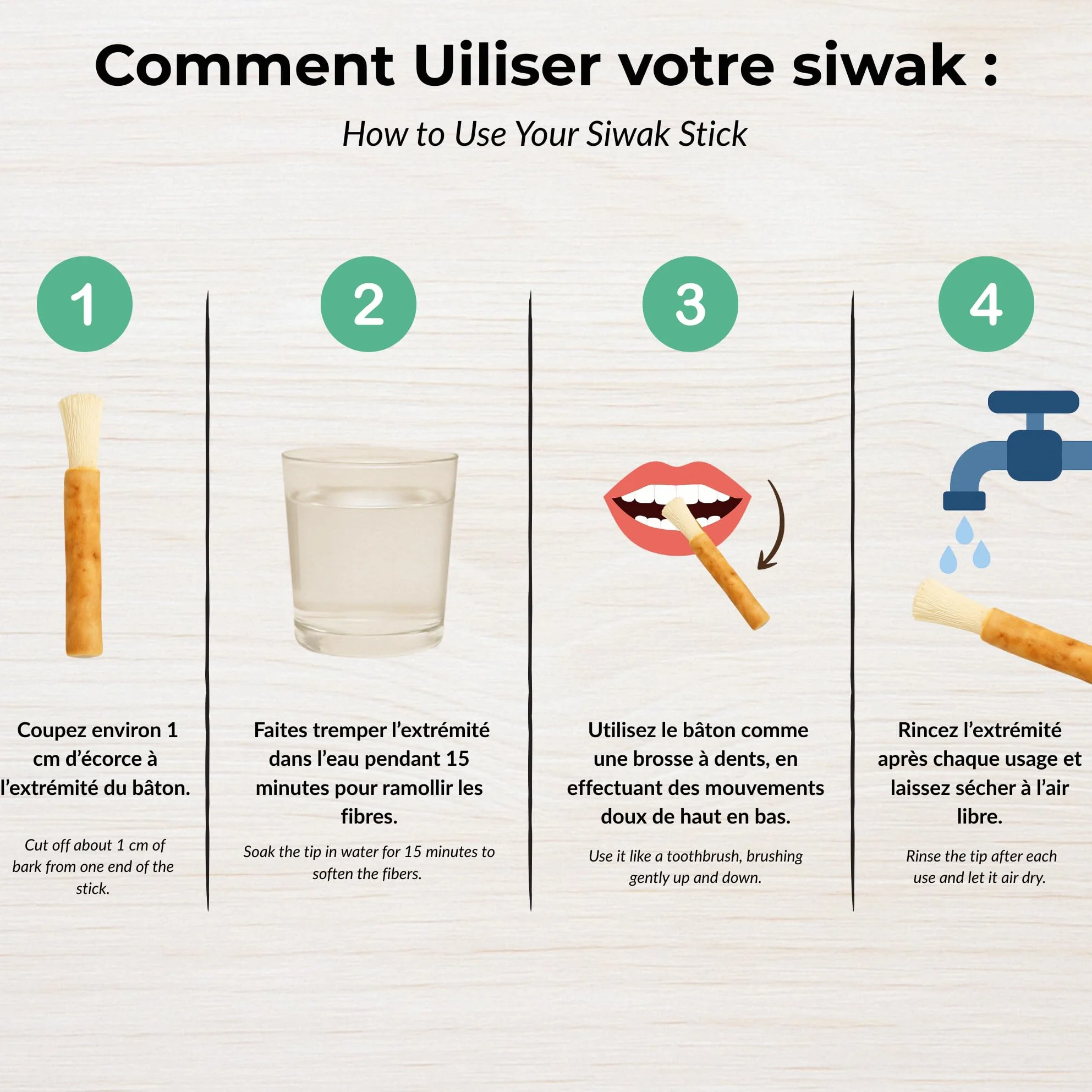 Siwaks Naturali Salvadora Persica - Naturalna Pulizia Dentale, Zero Waste