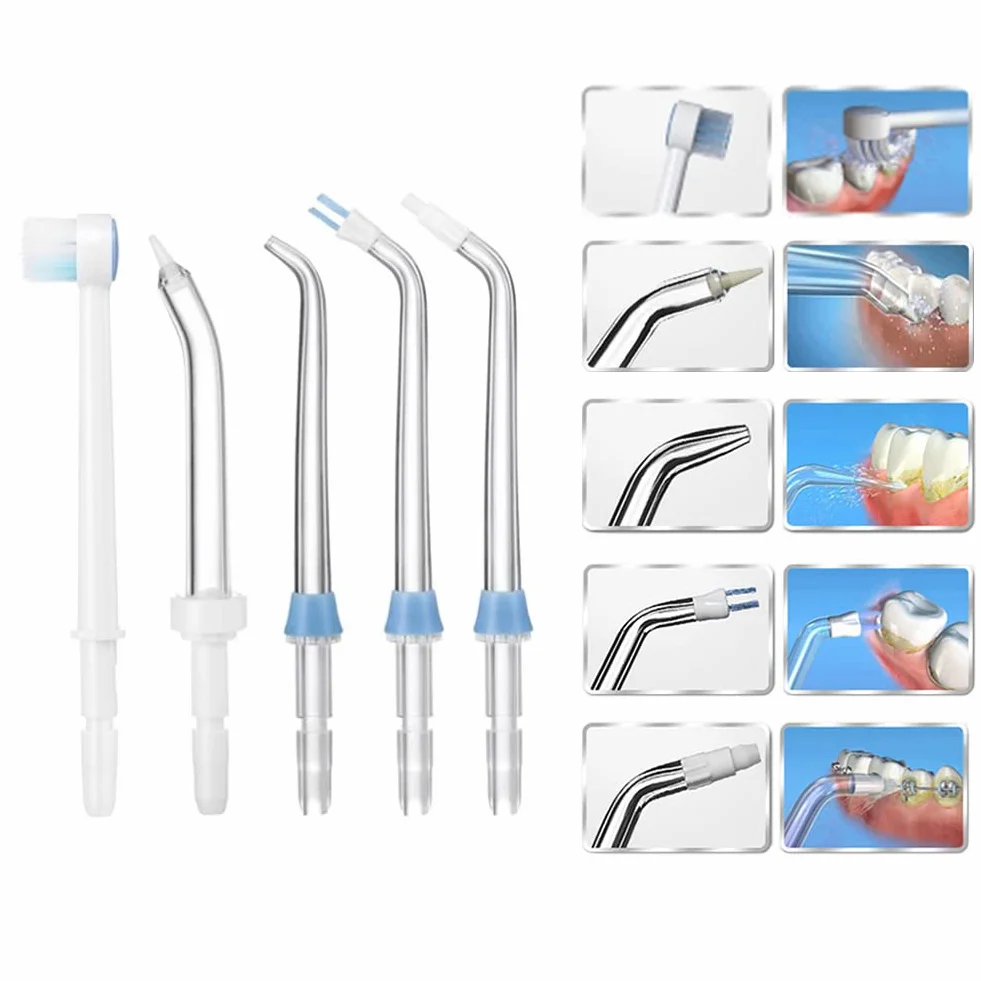 6 pezzi Set di Ugelli per Irrigatore Orale Punte del Getto di Ricambio Compatibile con Waterpik Idropulsore WP-100 WP-250 WP-450 WP-560 WP-660 WP-811 WP-900 WP-940