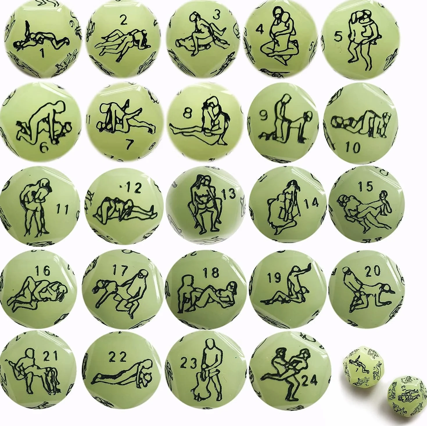 Set Di 5 Dadi Che Si Illuminano Al Buio, Interazione Sexy E Divertente, Attività Familiari, Feste, Fitness In Camera Da Letto Per Coppie, Accessori Regalo A Sorpresa Per Varie Festività