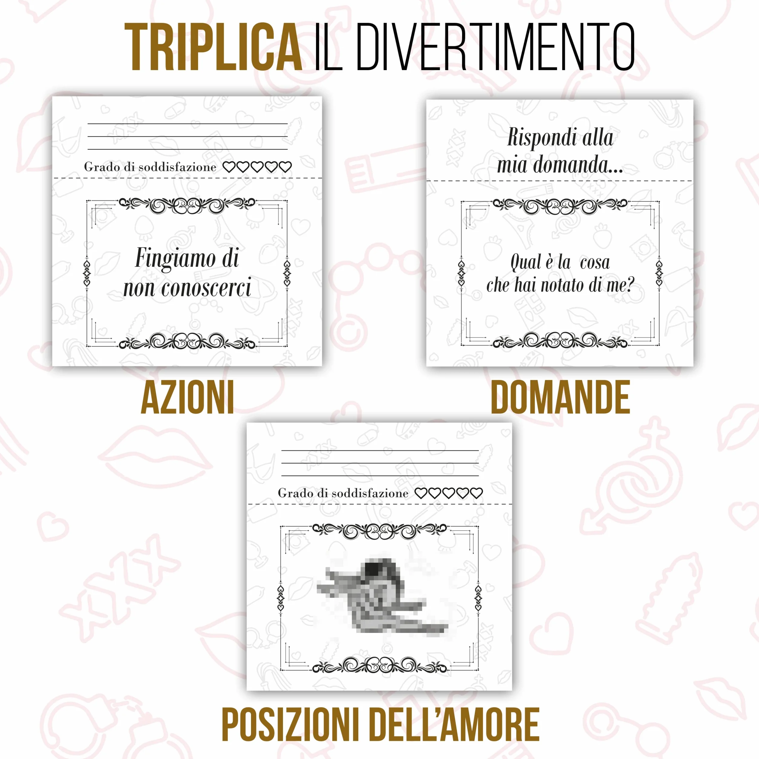 KAÏDENSÏ Idee Regalo San Valentino per Lui 2026-52 Coupon dell’Amore per Lui Lei