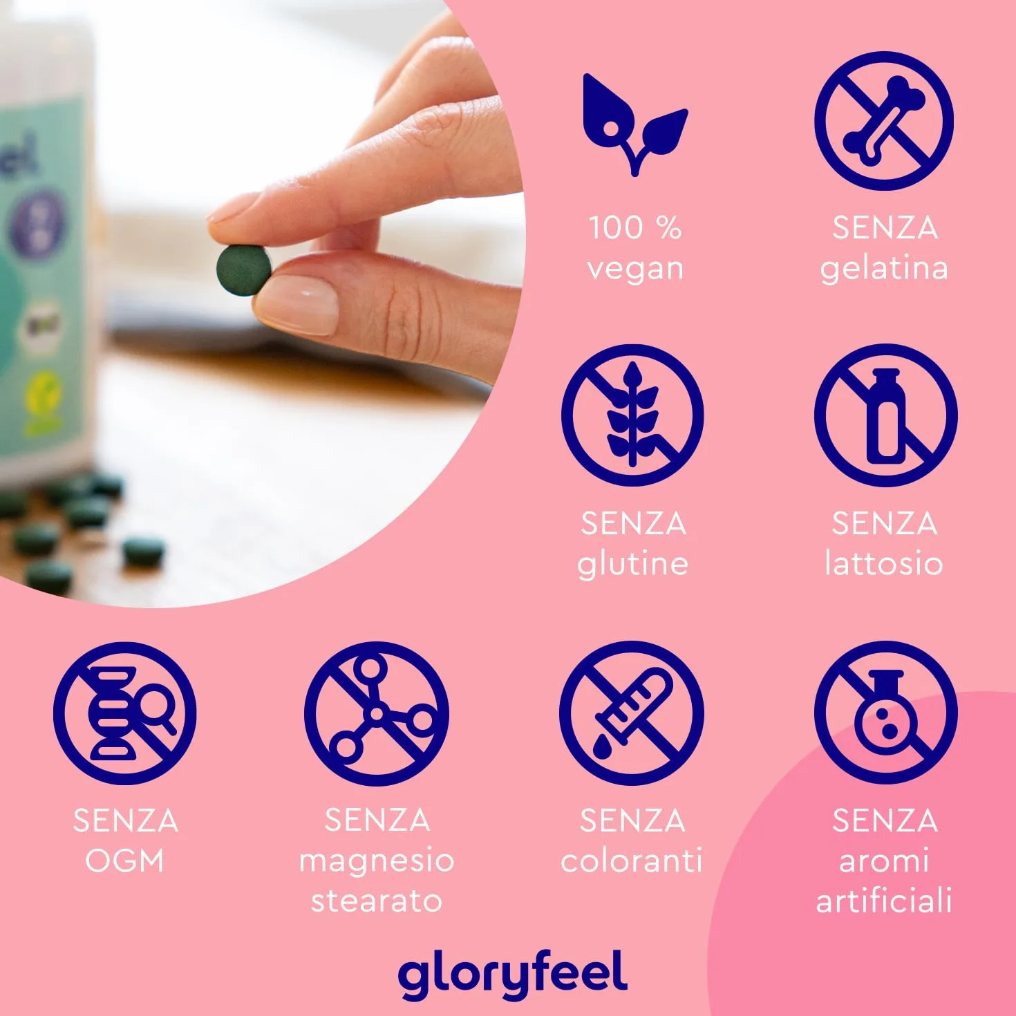 Spirulina Bio 600 compresse 500 mg Alto dosaggio Ricca di ficocianina proteine vitamine Alga pura Analizzata Confezionata Germania Vegan senza Additivi