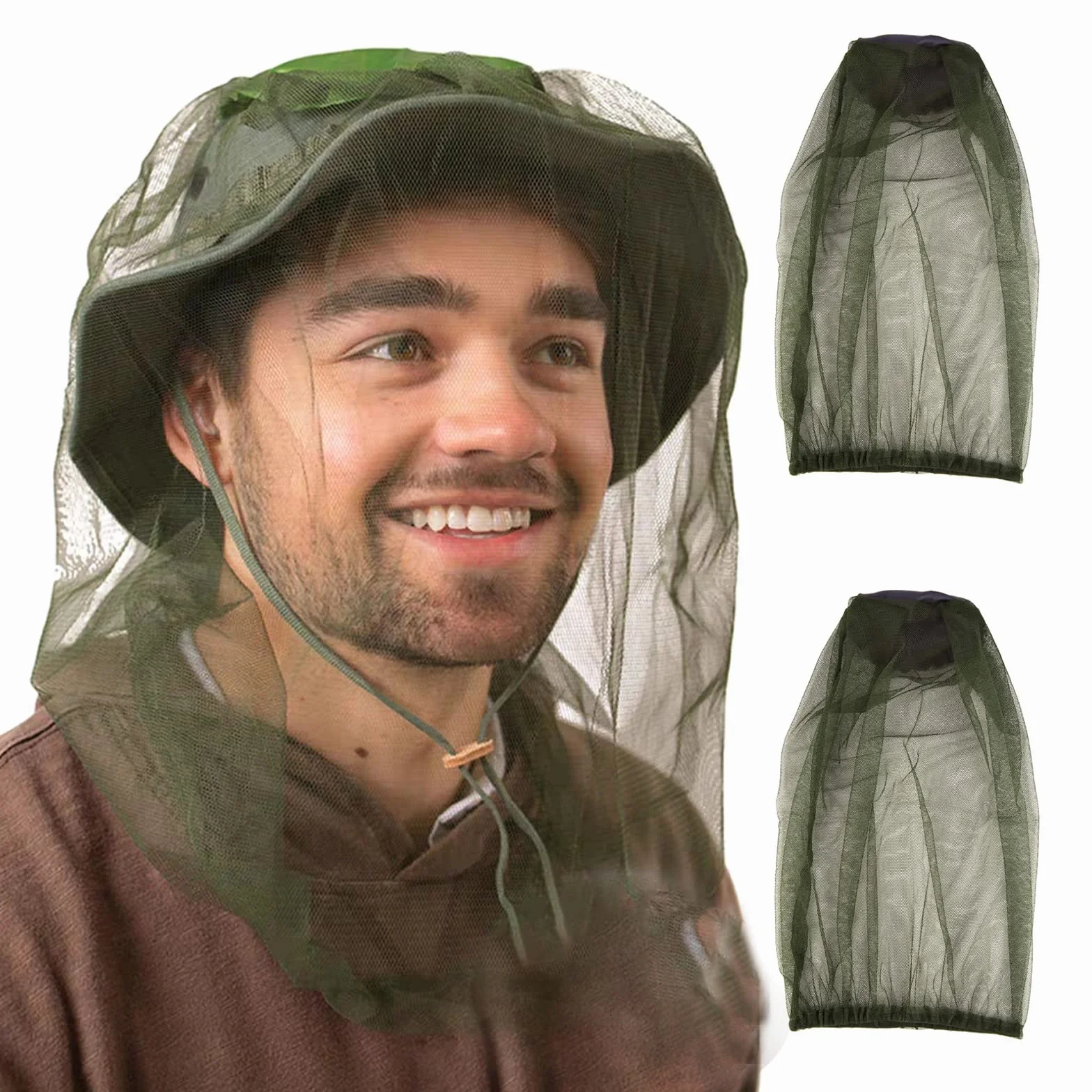 Cappello Anti-zanzara Protezione, Zanzariera Cappello, Rete Faciale per Campeggio Escursionismo Pesca