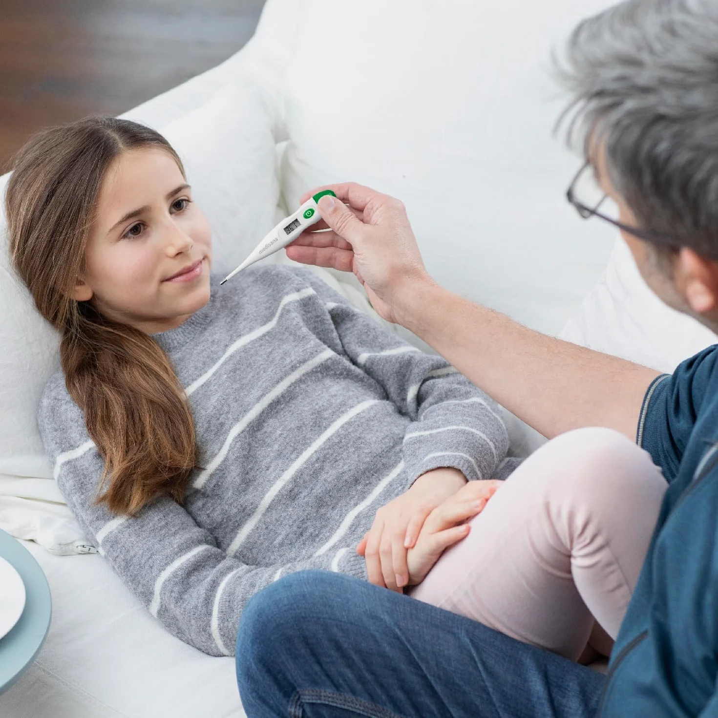 Medisana FTC termometro clinico digitale neonati bambini adulti orale ascellare rettale impermeabile allarme febbre