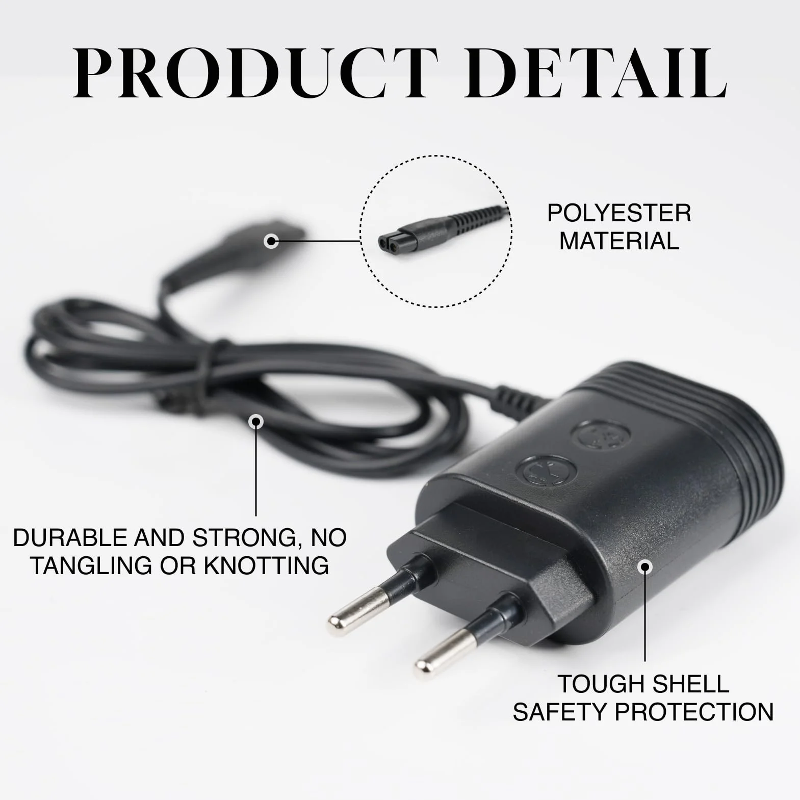 Philips OneBlade Caricabatterie 4,3 V 1,5 m Compatibile A00390 QP2520 QP2620 QP2721 QP2821 MG3720 BT3206 MG3730 MG5720 MG5730