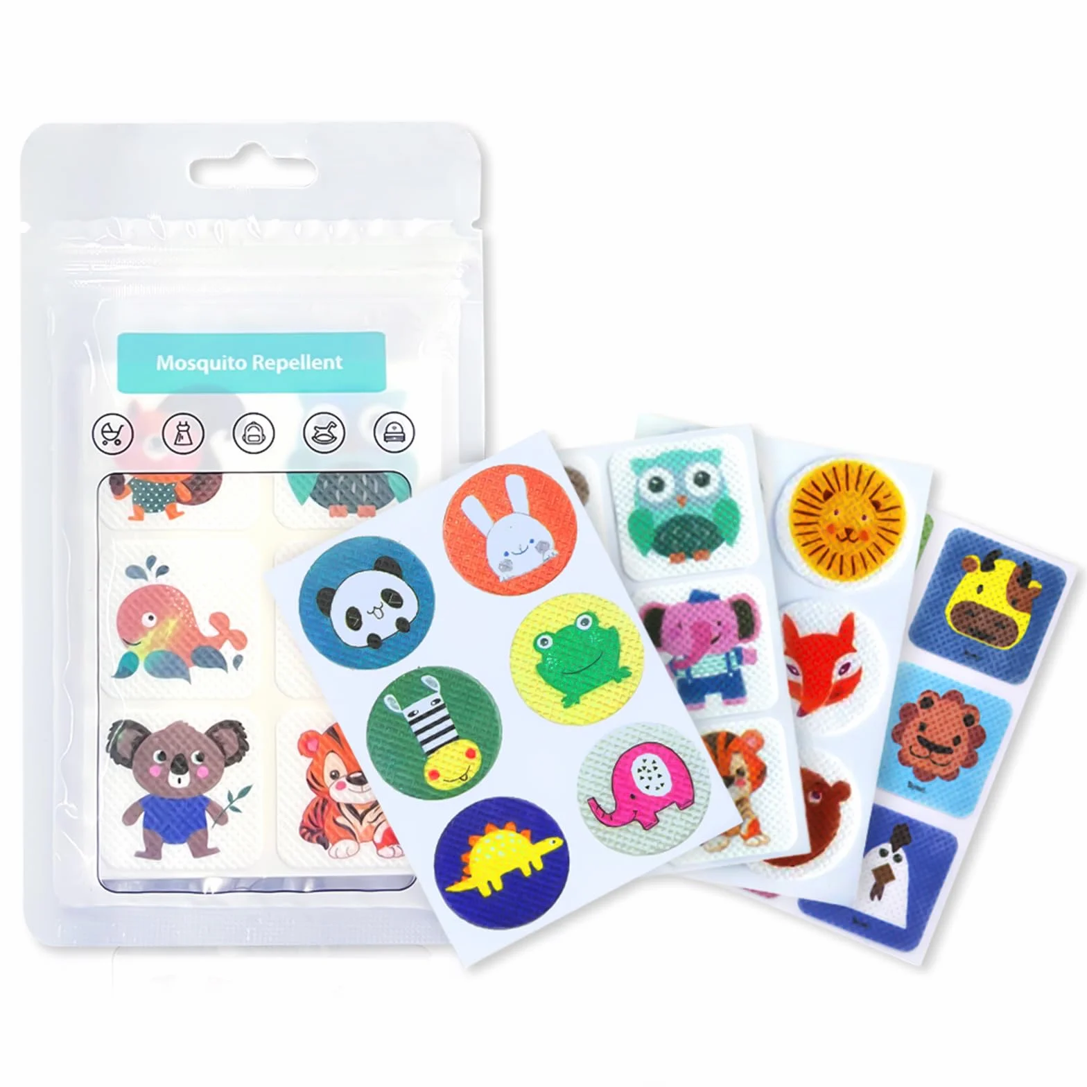Cerotti Antizanzare Bambini 120 Pezzi Repellente Naturale Autoadesivi
