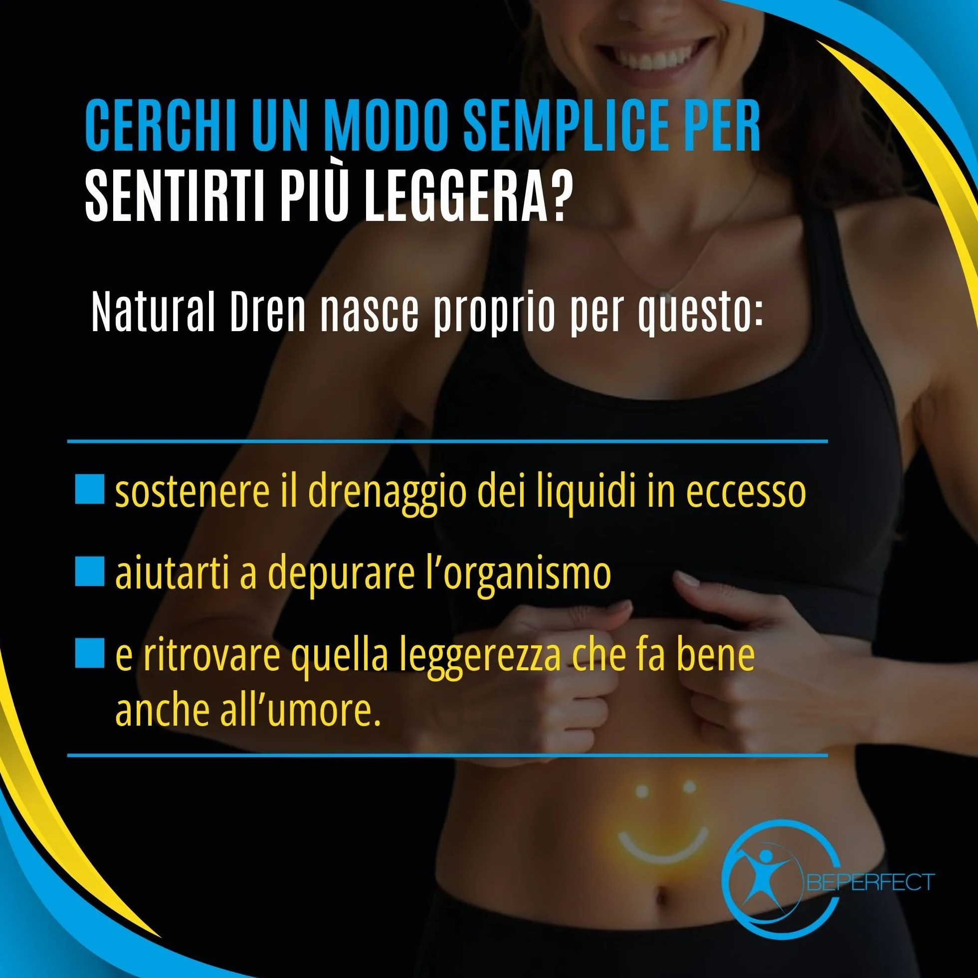BePerfect Drenante Forte Donna Anticellulite e Diuretico Capsule ad Alto Dosaggio