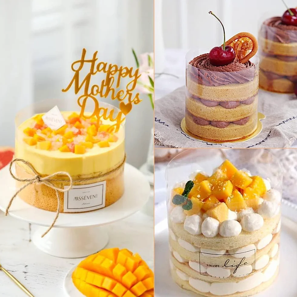 Pellicola per bordi per torte di 15 cm di altezza, trasparente, pellicola in acetato, riutilizzabile, per torte, cioccolato, mousse e dolci