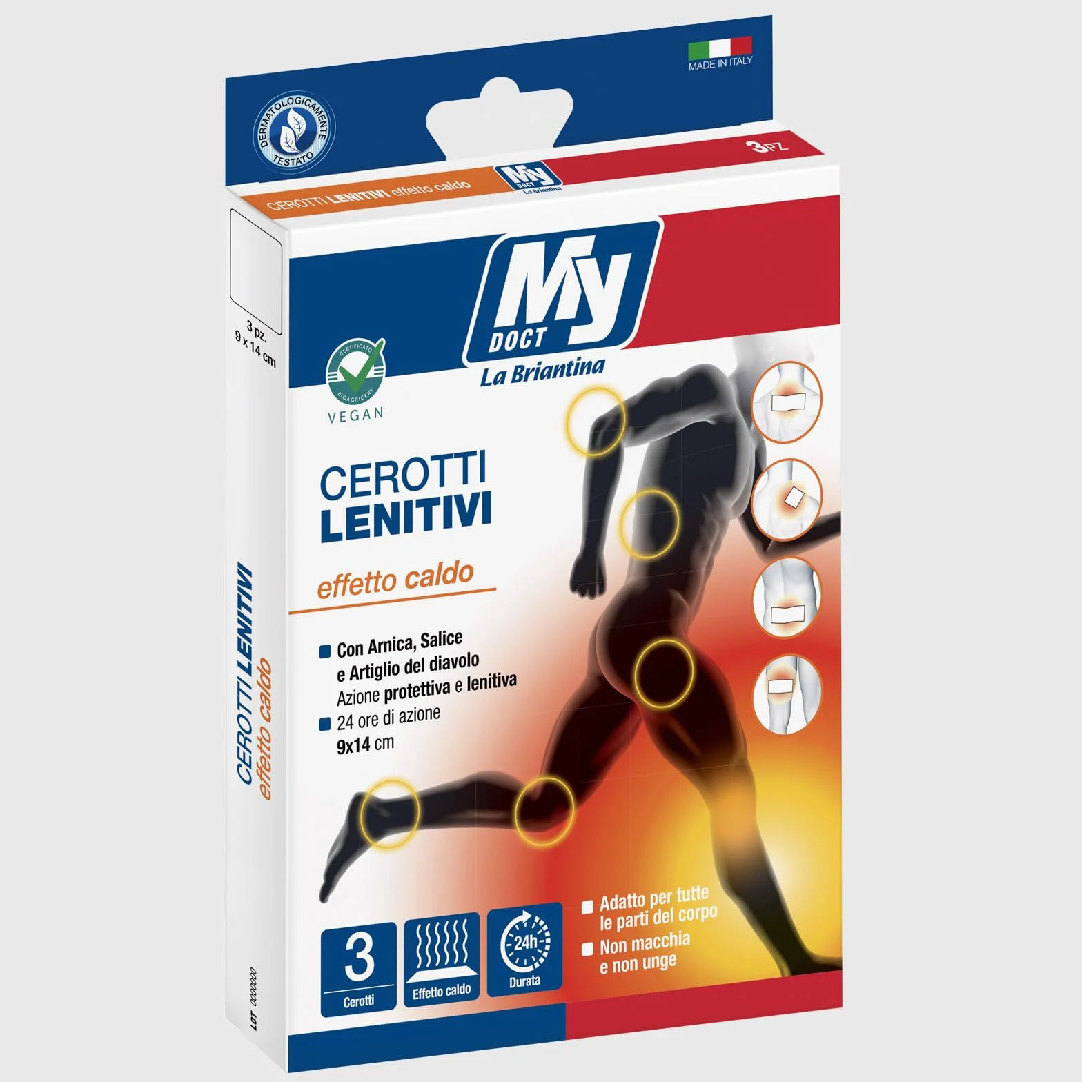 My Doct Cerotti Lenitivi Effetto Caldo, 14x9 cm, 3 pz