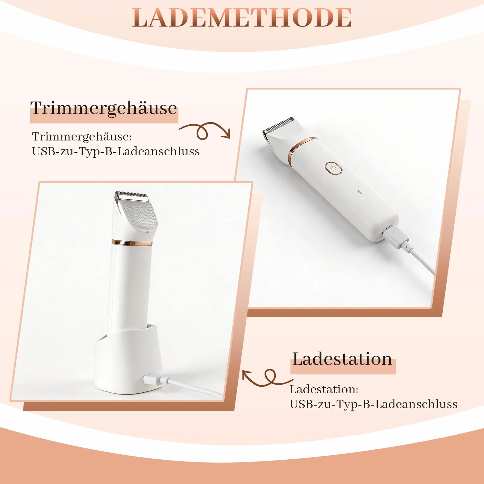 Rasoio da donna, 3 in 1, per donne, rimozione peli del viso, ricaricabile con stazione di ricarica USB, rasoio elettrico da donna, per gambe, braccia e viso, impermeabile IPX7