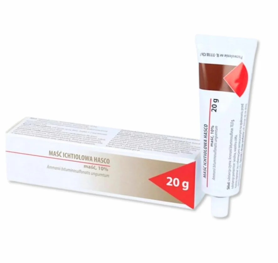 Ichthyol Unguento 20 g – Unguento per la pelle con 10% di ammonio bituminosolfonato – Unguento per uso esterno – Masc ichtiolowa