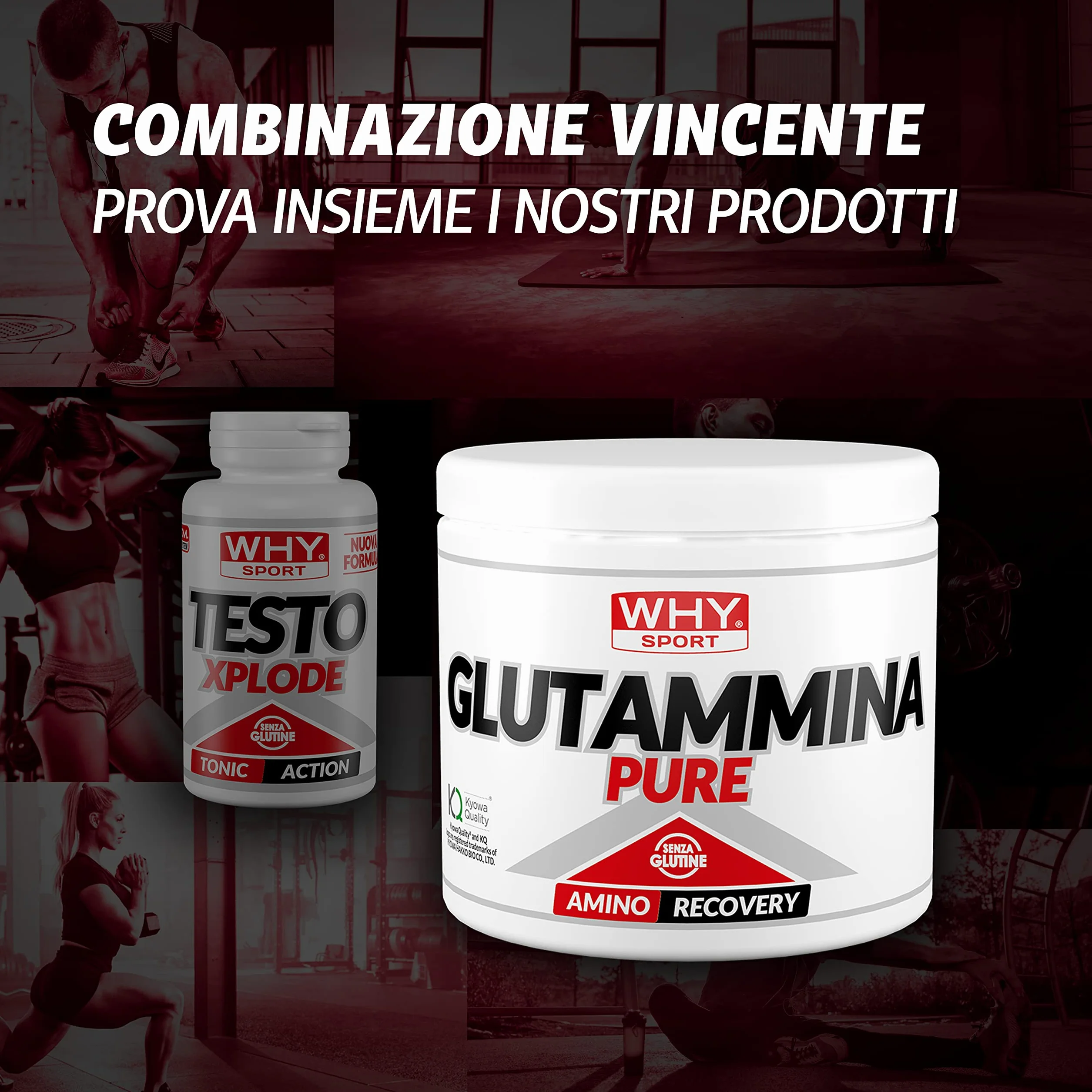 WHY SPORT TESTO XPLODE - Pre Workout - Integratore Alimentare Con Ashwagandha - 90 Compresse