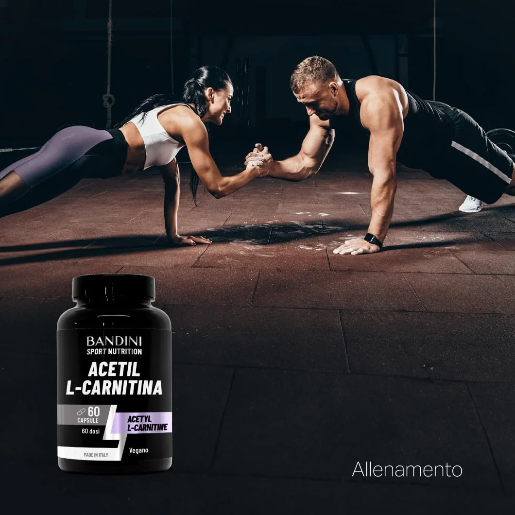 Bandini Acetil L-CARNITINA 1000 mg 60 kapsułek suplement dla sportowców