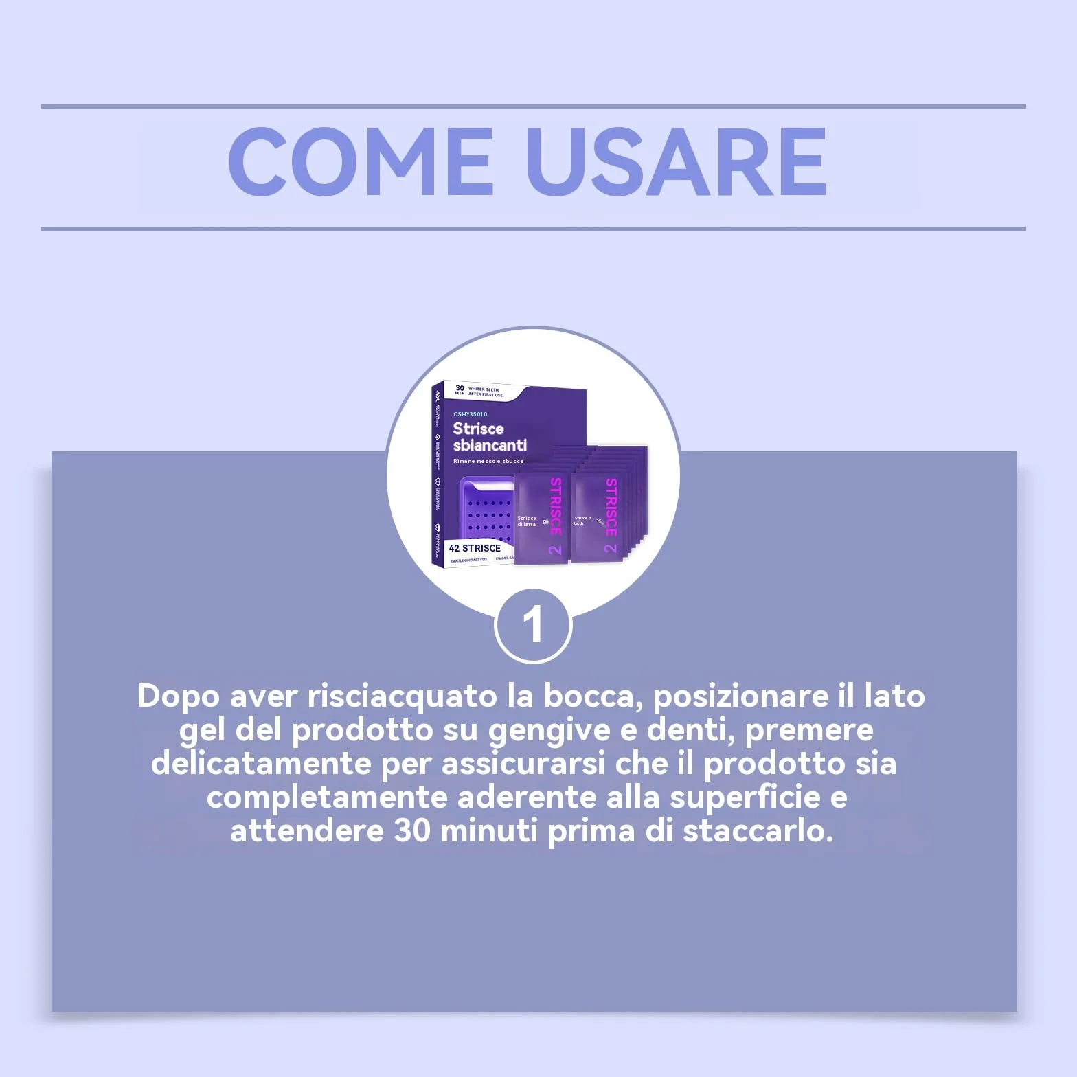 Strisce Sbiancanti Denti - Whitening Strips Senza Perossido per Denti Sensibili, Risultati in 7 Giorni, Sbiancamento Professionale a Casa, Rimuove Macchie Caffè/Vino/Fumo, Sicure per lo Smalt (42pcs)