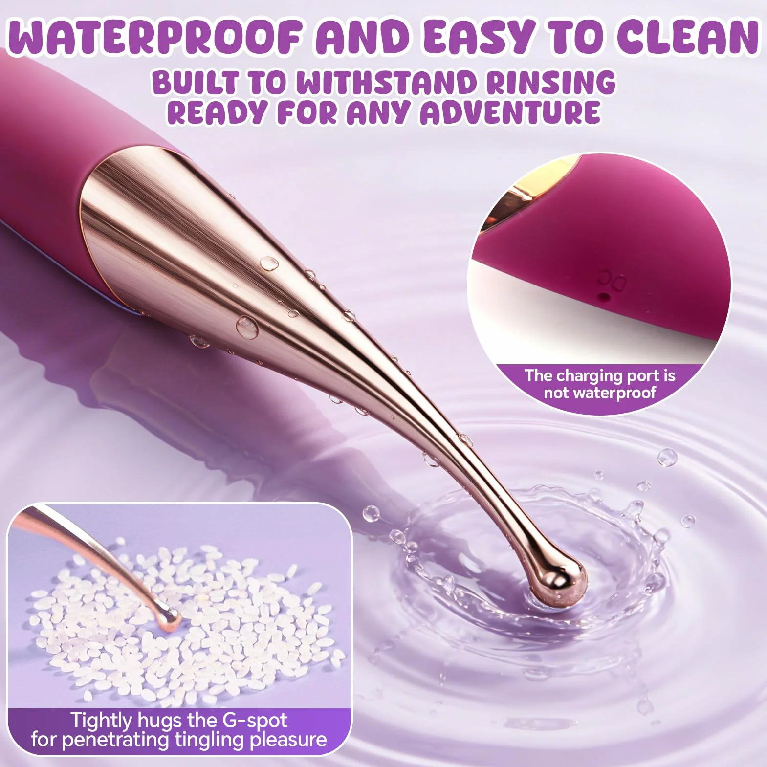 Vibratoreper Donna Professionale Succhia Clitoride 7 Modalità Sexytoysys Coppia Sex toys Vibratoreper Donna Wireless,Massaggiatore Vibrante 4 in 1