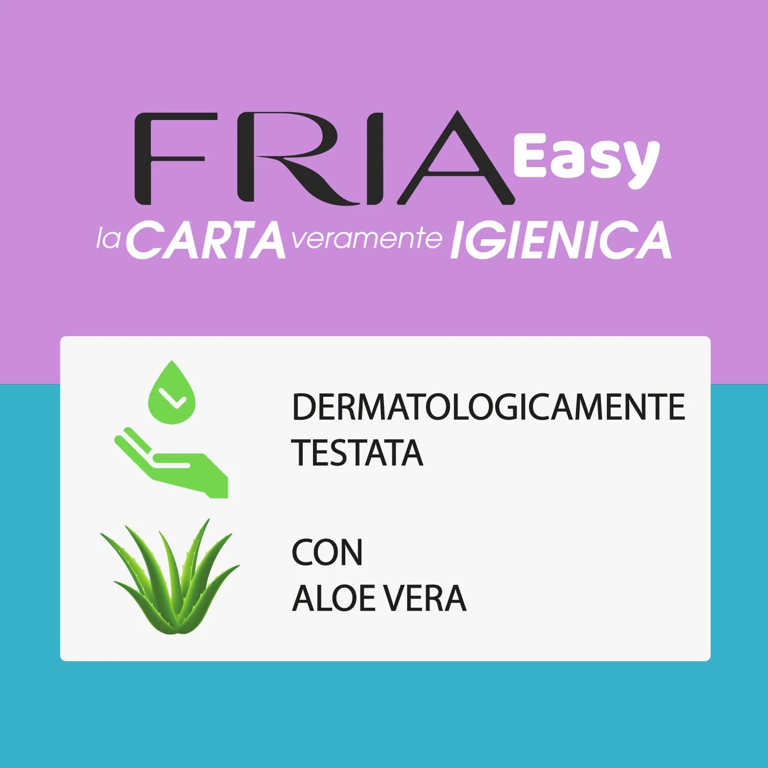 Fria Salviette Umidificate con Aloe Vera e Camomilla, Tessuto Gettabile nel WC, Confezione Tascabile da 12