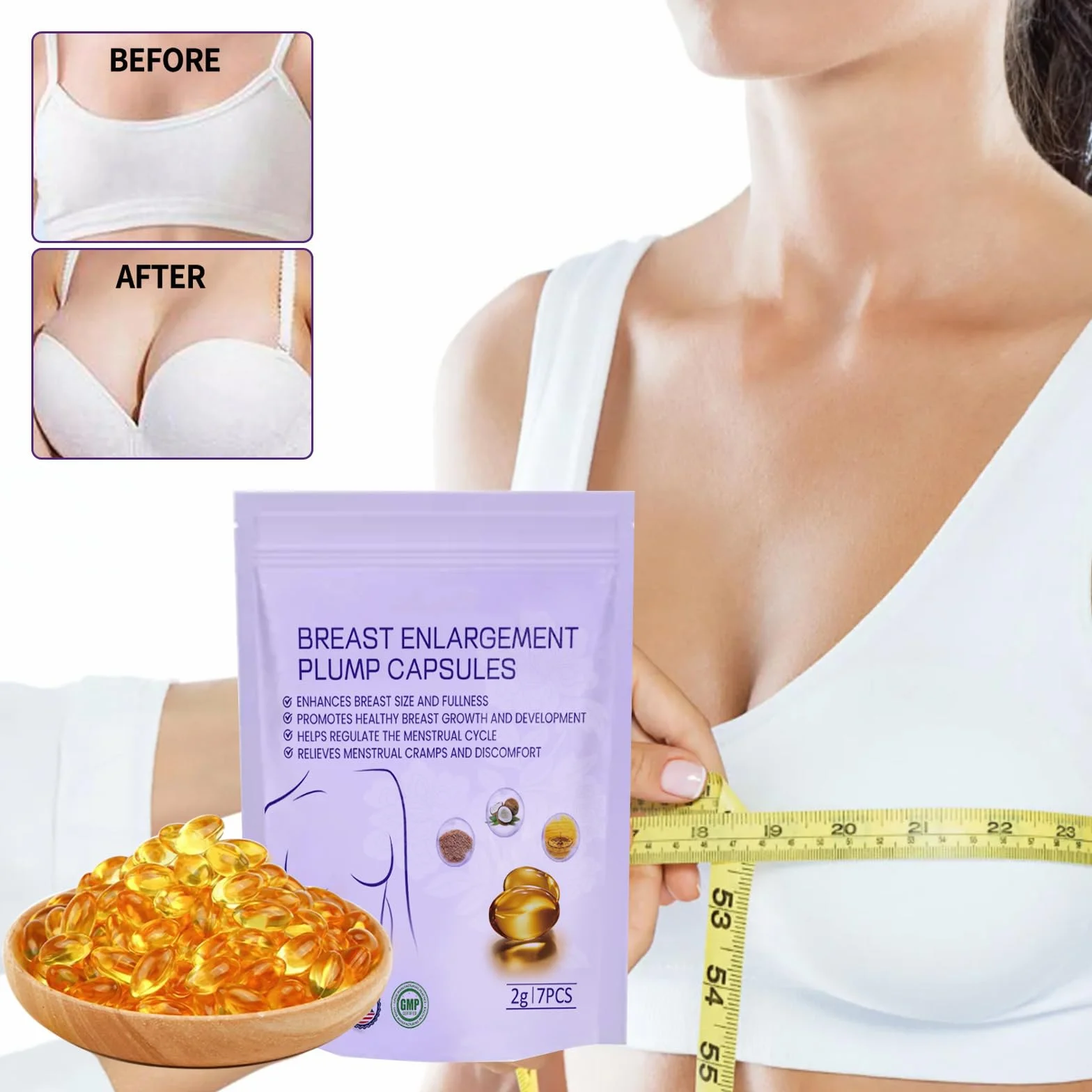 Capsule per l'aumento del seno Charmup Femmeboost (5 confezioni)