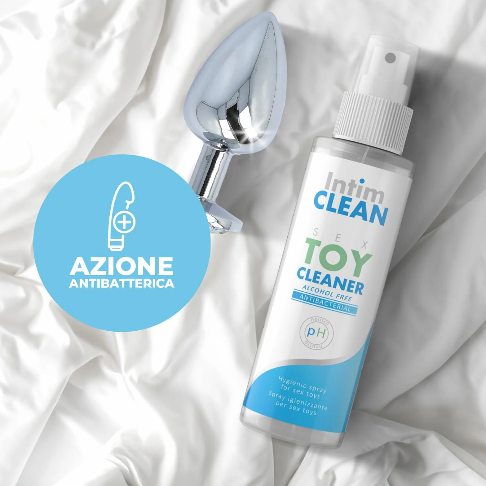 INTIMATELINE Intim Clean Sex Toy Cleaner Detergente Igienizzante 100 ml Ipoallergenico Antibatterico Alcohol Free