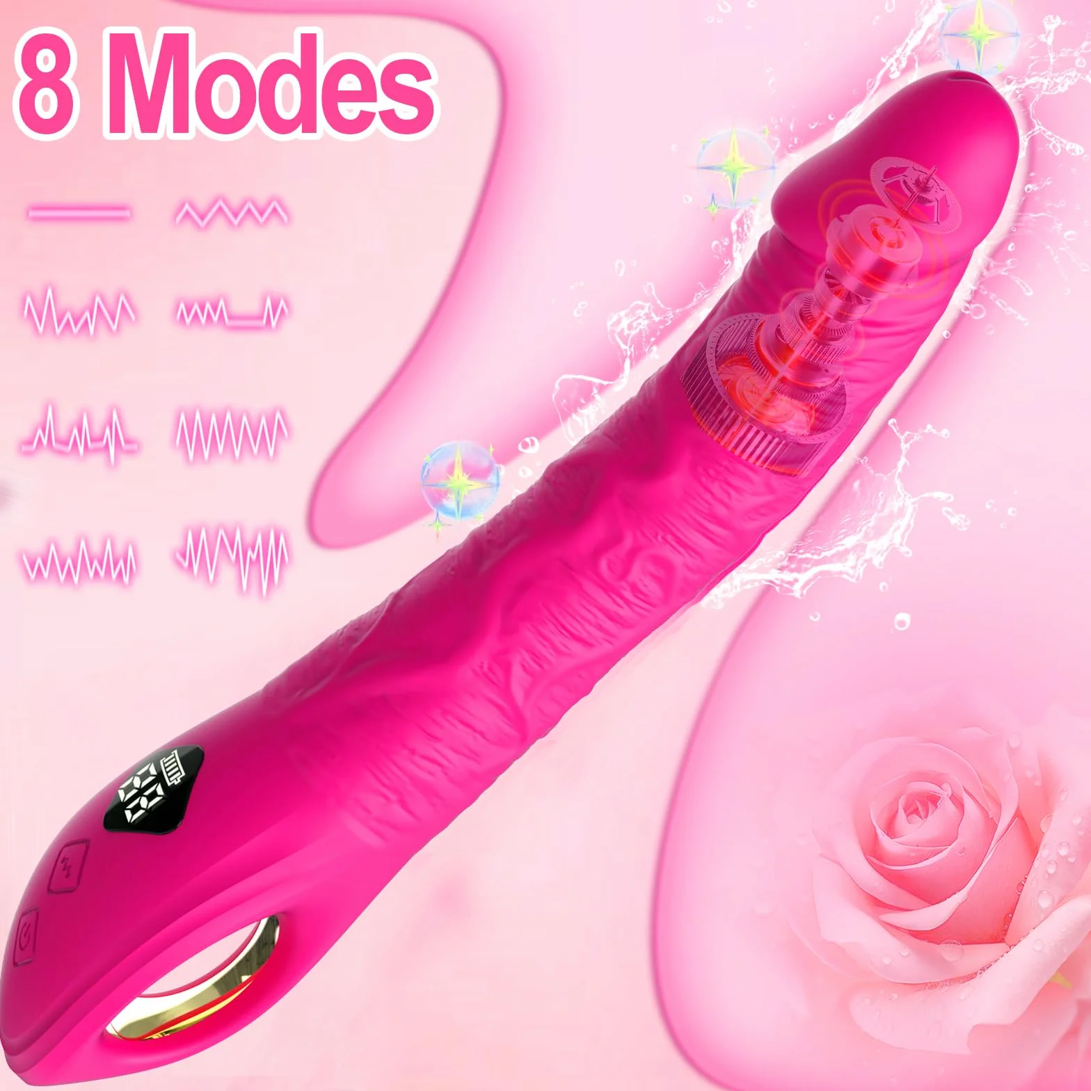 Vibratoreper Donna Professionale Wireless Punto G Squirting Sexytoysys Coppia Ovetto Vibrante Telecomando Sex Toys Vibratore per Uomo Sex Toy Vibratoriper Donne Dildo Realistico 8 Modalità, A26050603