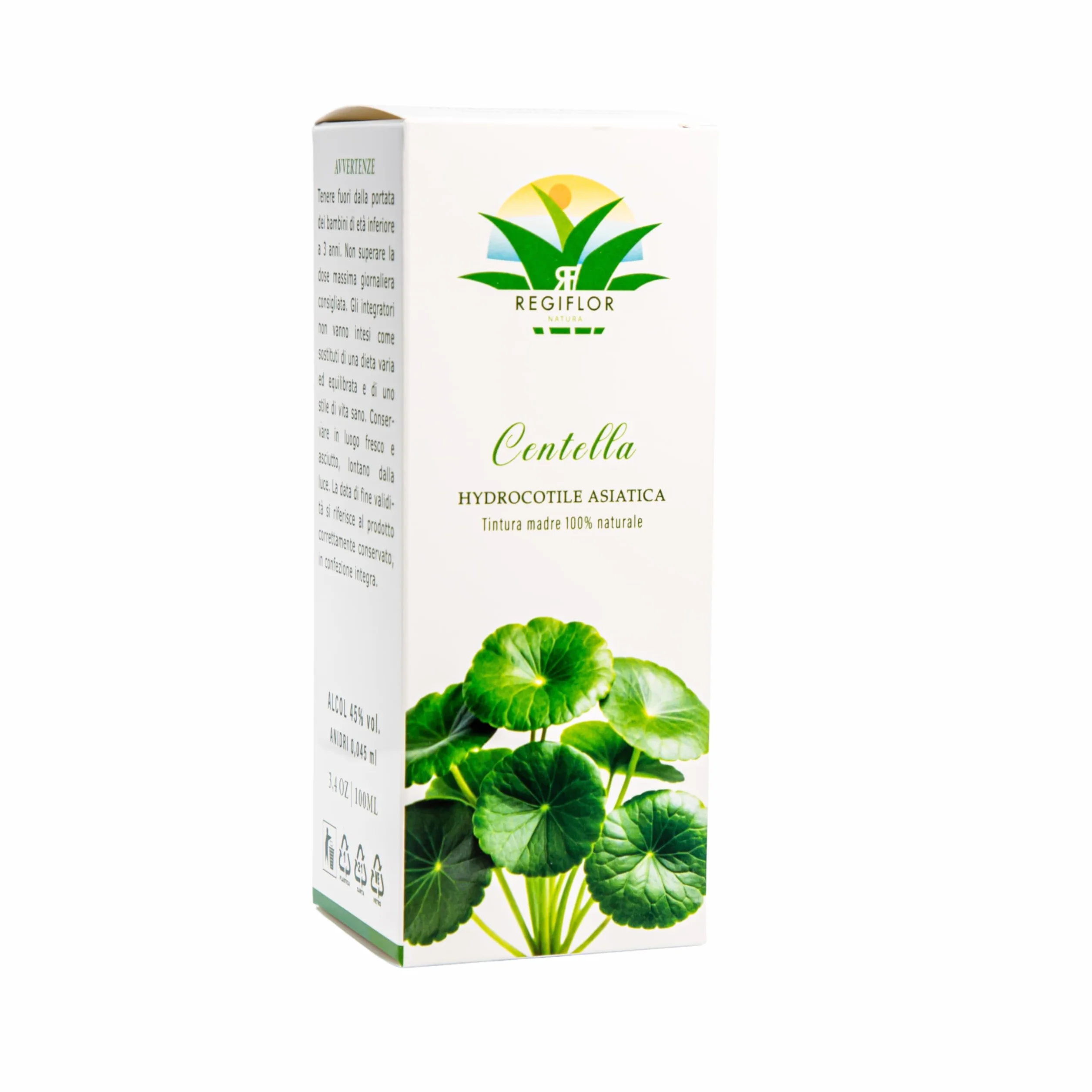 Tintura Madre di Centella Asiatica 100% Naturale 100ml con Contagocce Integratore Alimentare
