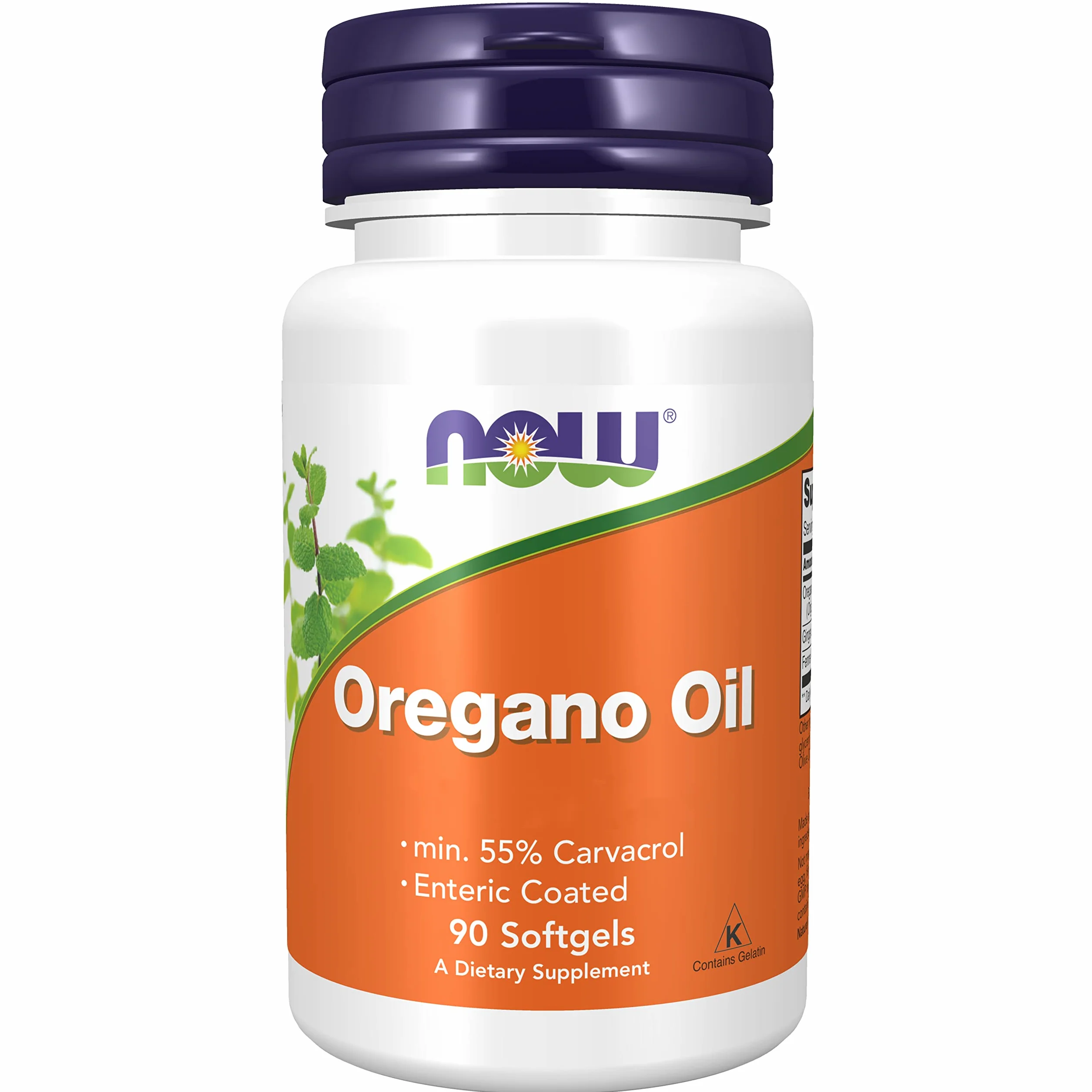 Now Foods Oregano Oil 90 Softgels, Testato in Laboratorio, Vegetale, Senza Glutine, non OGM
