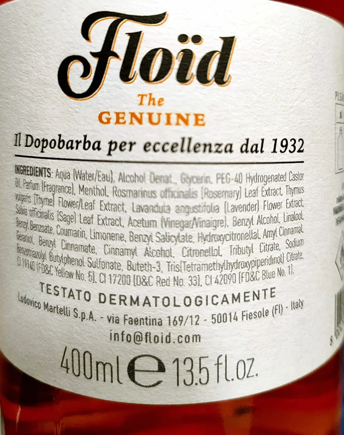 FLOID DOPOBARBA 400ML CLASSICO CON SPRUZZINO AFTER SHAVE ANTIRRITAZIONE