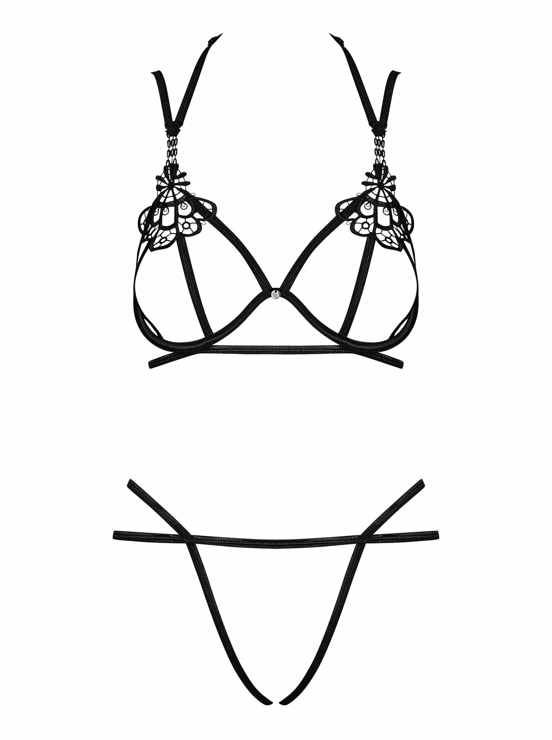 Obsessive Completo Intimo Erotico Femminile 2 Pezzi Badossa
