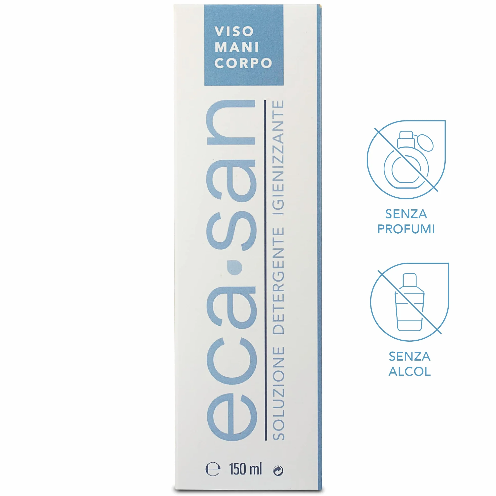 ECASAN Igienizzante Spray Mani Viso e Corpo 100% Naturale Acido Ipocloroso 150 ml