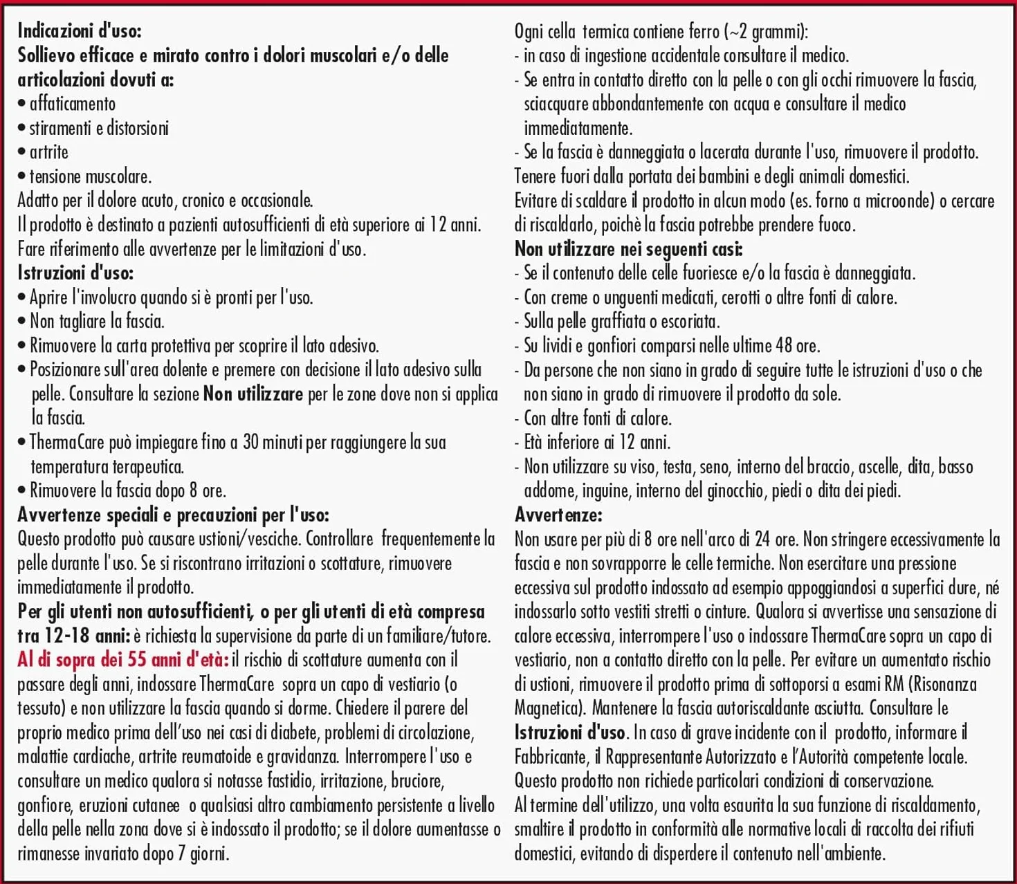 ThermaCare Fasce Autoriscaldanti a Calore Terapeutico 8 Ore, 6 Pezzi