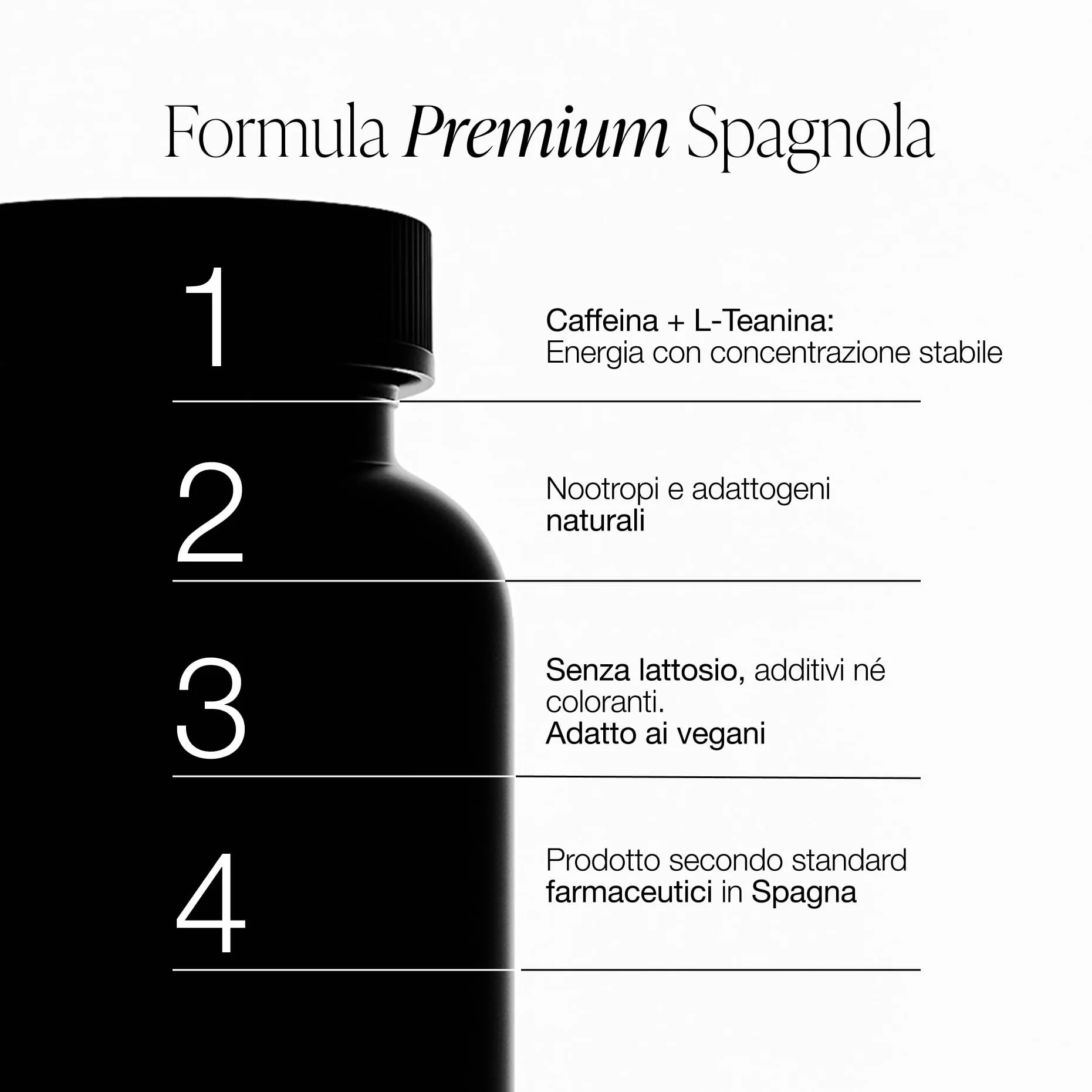 ZZEN FOCUS Nootropico Naturale Integratore Stanchezza Energia Concentrazione Memoria 60 Capsule