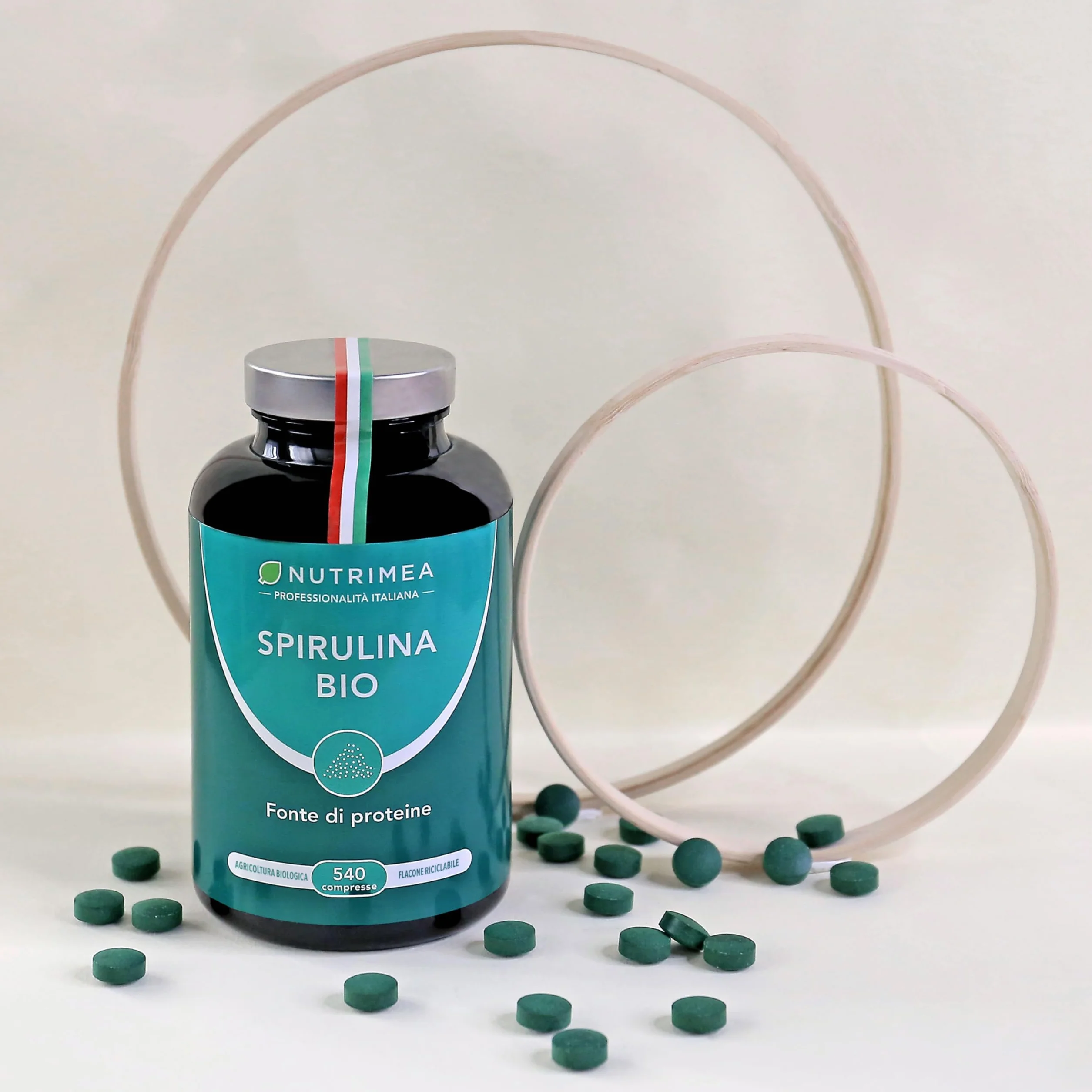 Spirulina Biologica Pura 540 Compresse 1500 mg Nutrimea