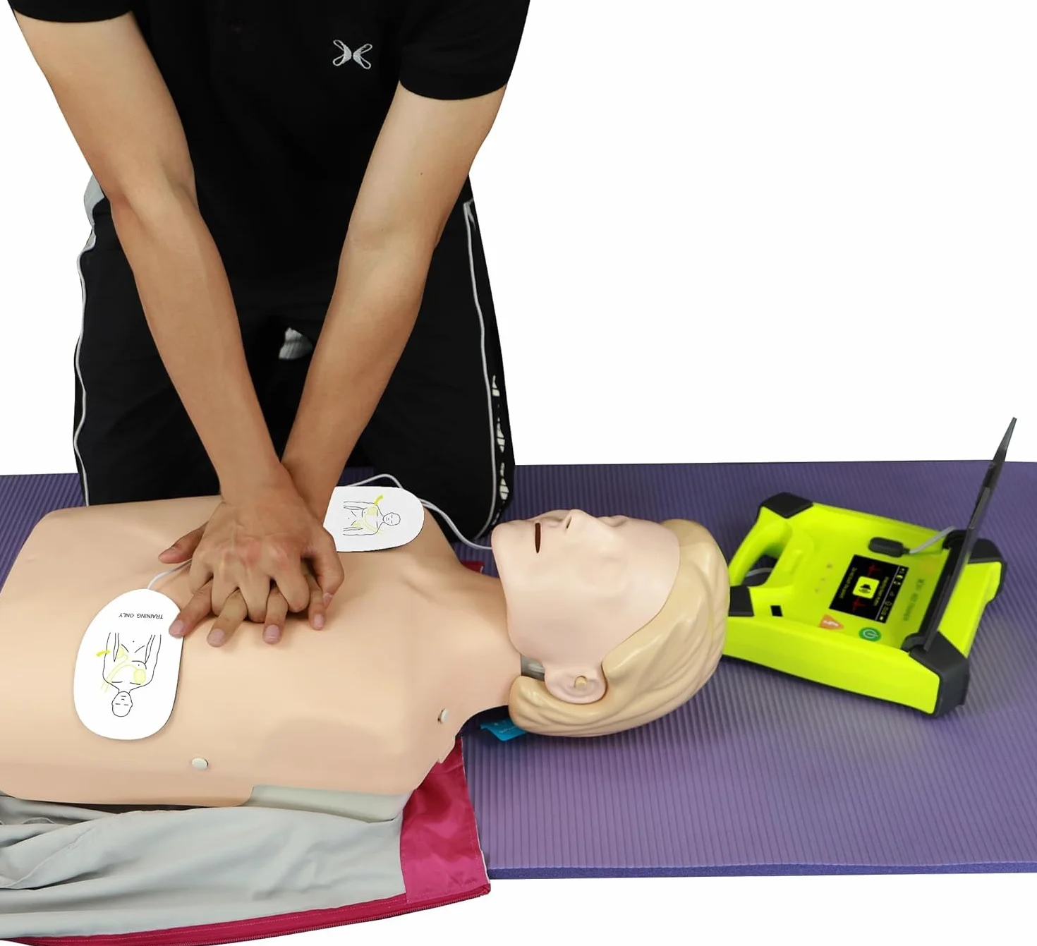 DEA Defibrillatore Simulatore con schermo CPR XFT 120G 10 scenari allenamento istruzioni vocali telecomando