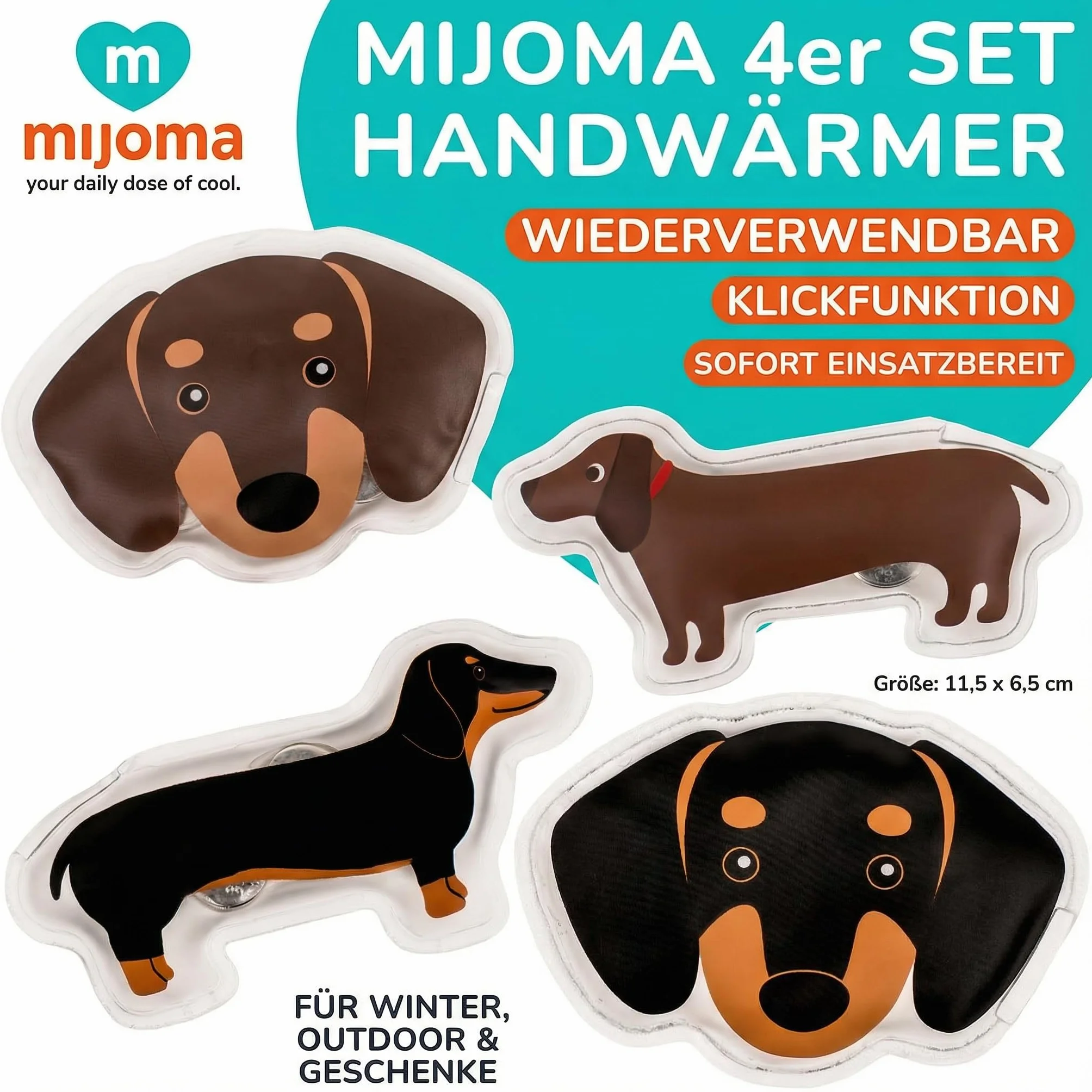 MIJOMA Mijoma Reusable Hand Warmer - Scaldamani Riutilizzabile Unisex Adulto