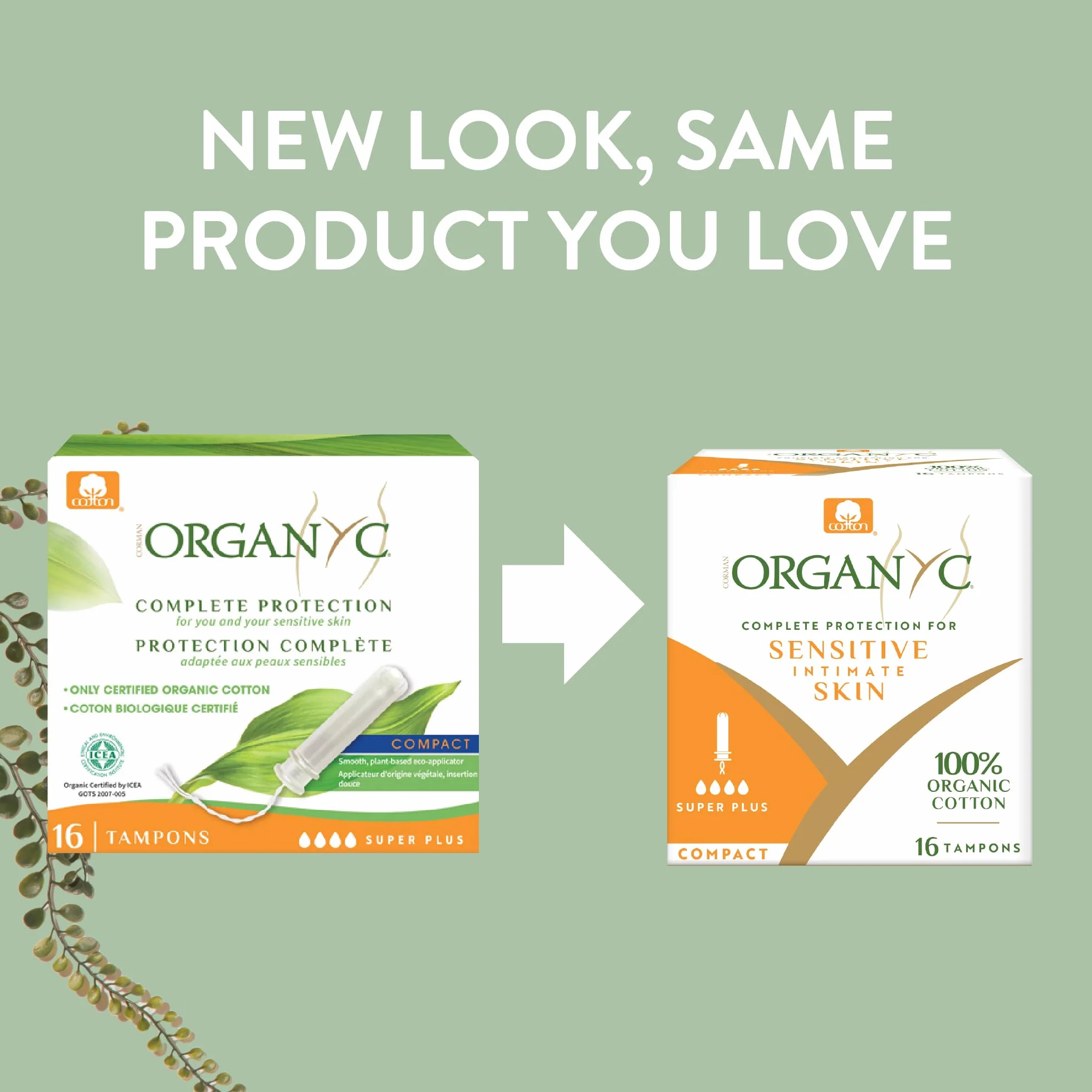 Organyc Tamponi Cotone Biologico Certificato Super Plus Flusso Molto Abbondante Ipoallergenici 16 Pezzi
