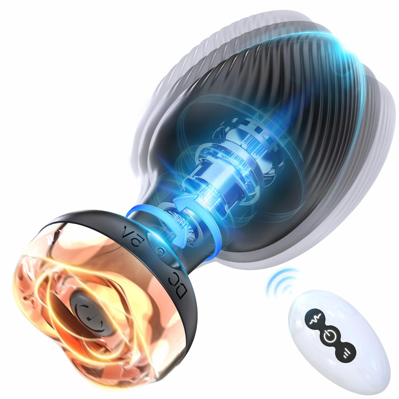 Plug Anale-dilatatore Donna Sexytoysys Uomo Sex Toys Coppia Vibratoreper Uomo Professionale Dildo Anale Vibratore Toys Sessuali per Uomini Anello Vibrante per il pene con 10 Modalità, A26020301