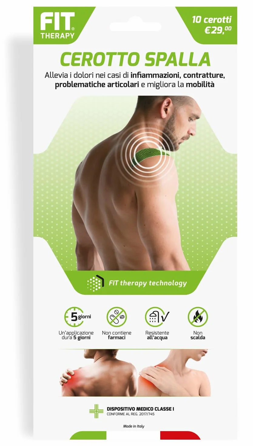 FIT Therapy Cerotti Antidolorifici Antinfiammatori Spalla 10 Pezzi