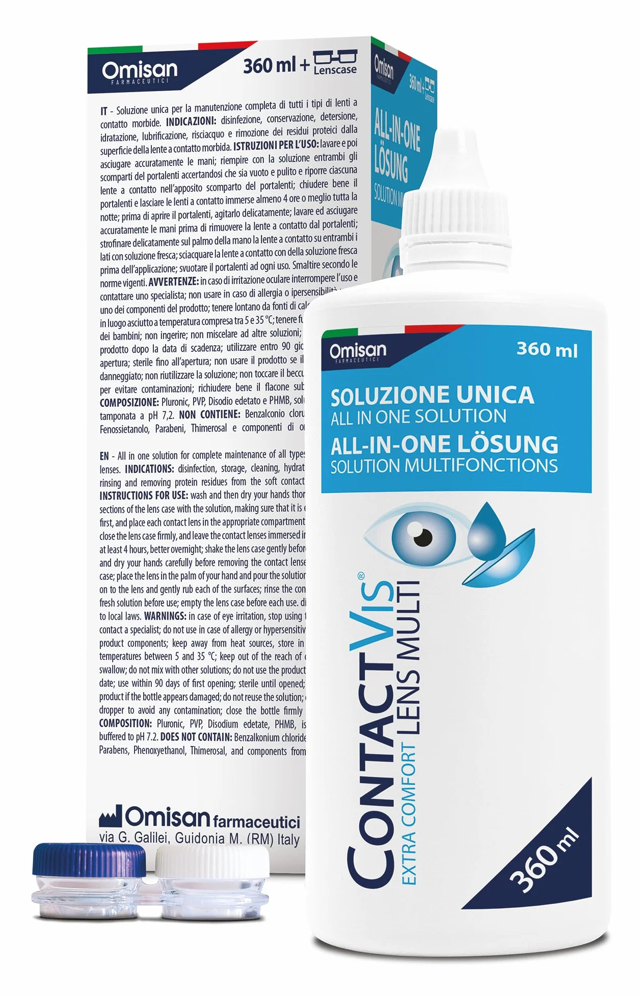 Soluzione Unica per Lenti a Contatto - 360 ml + Portalenti incluso