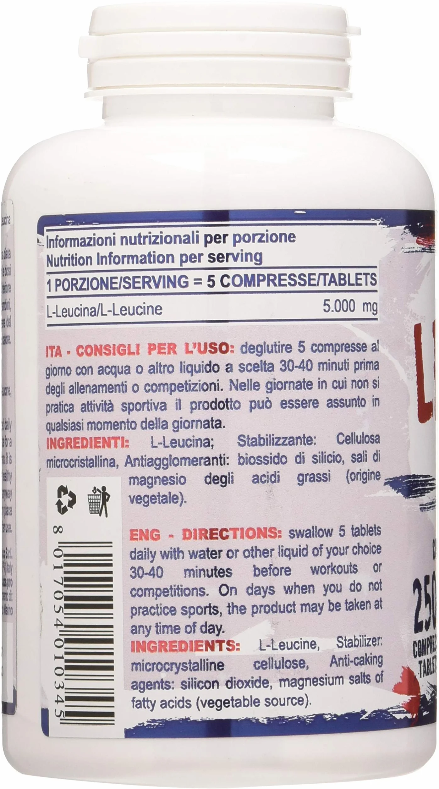 Prolabs Leucine - 250 compresse