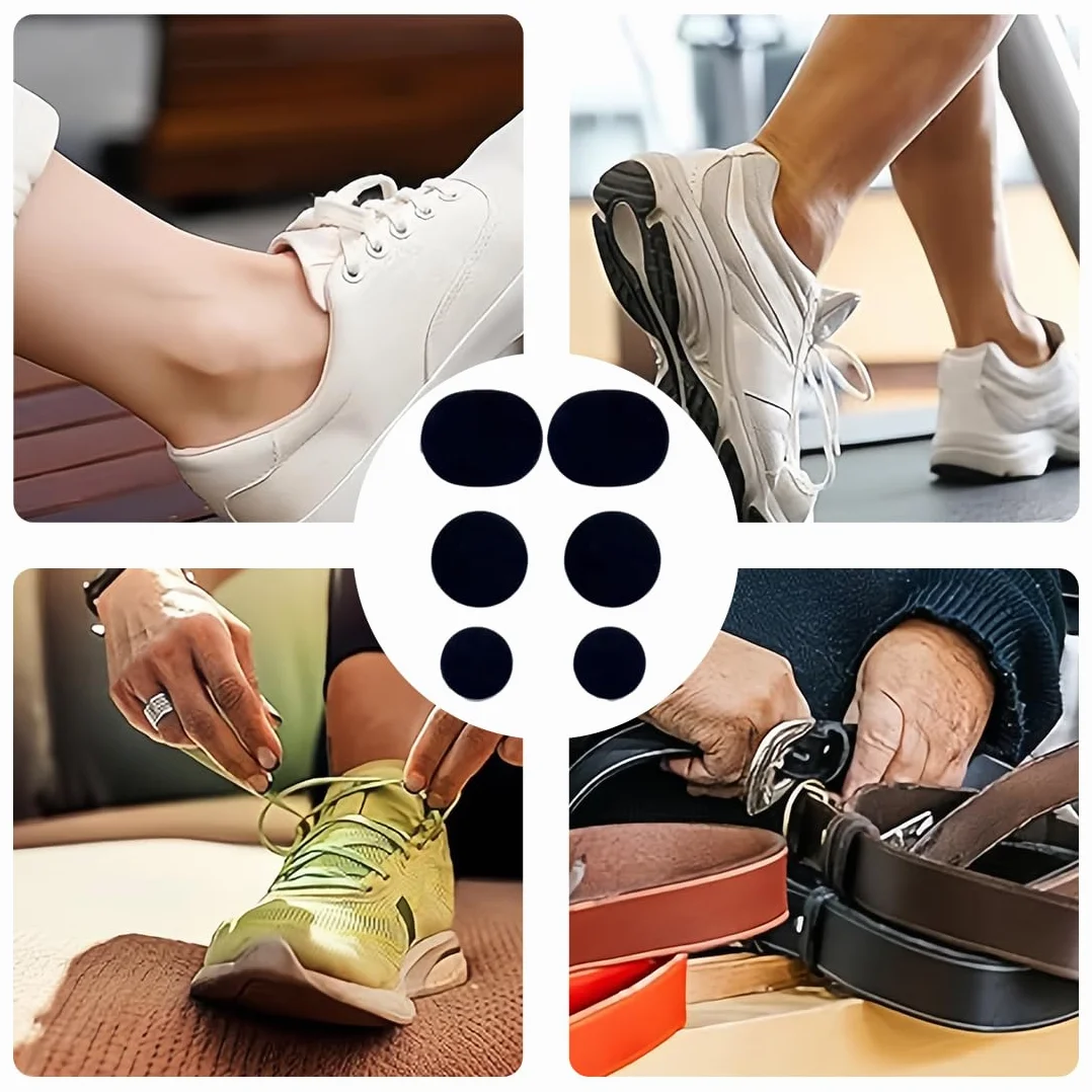 Toppa per Riparazione Scarpe, 12 pezzi toppe adesive ripara buchi scarpe - punta e tallone sneakers tacchi alti