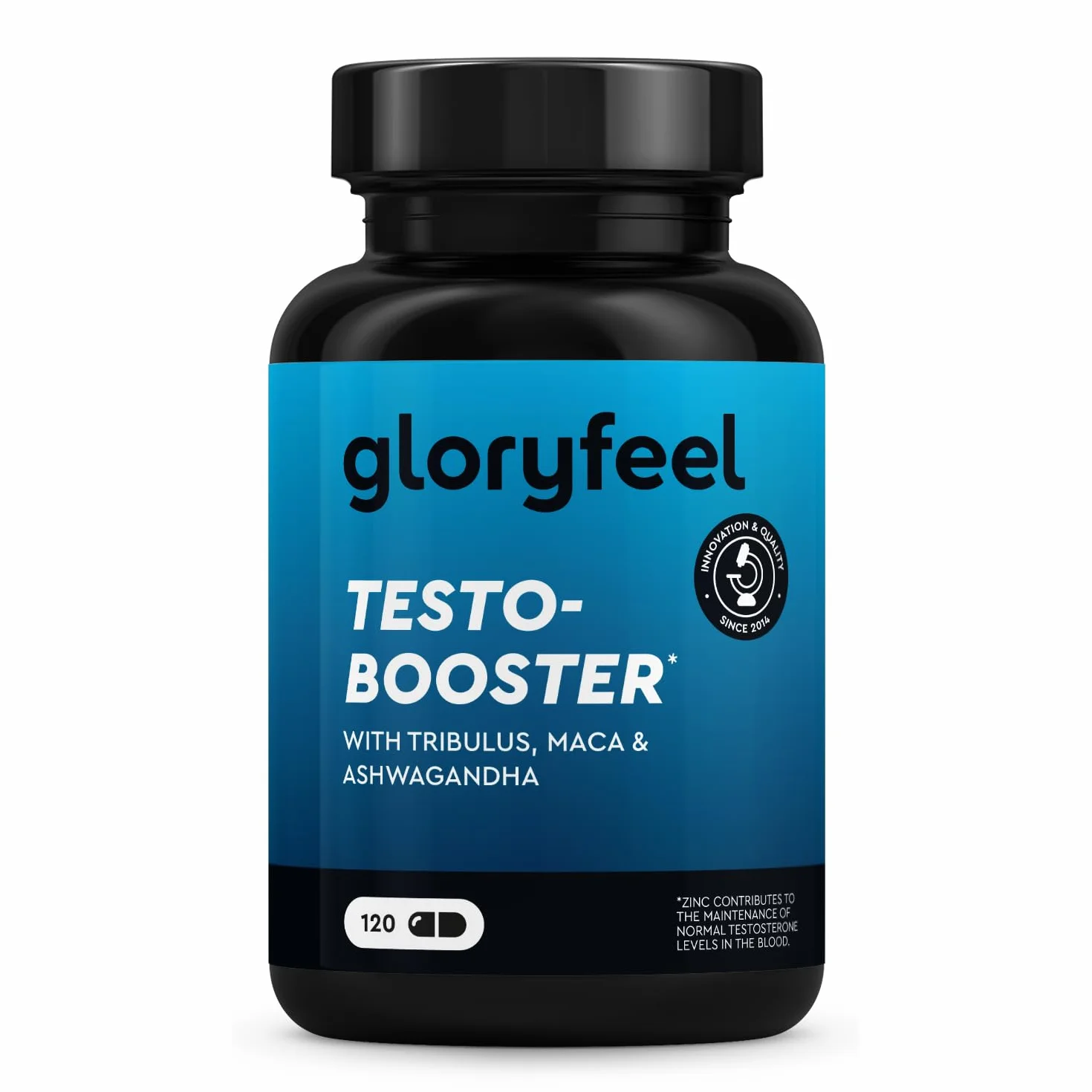 Testosterone Uomo Booster Extra, Dosaggio Ottimale, con Maca (20:1), Tribulus Terrestris (25:1), 500mg di Fieno Greco, Ginseng, Citrullina, Ashwagandha - 120 Capsule, Integratore Uomo