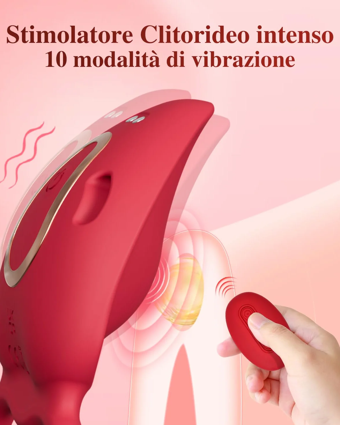 Vibratore per Donna Professionale con Telecomando, Stimolatore Clitoride Femminile, Sex Toys Coppia