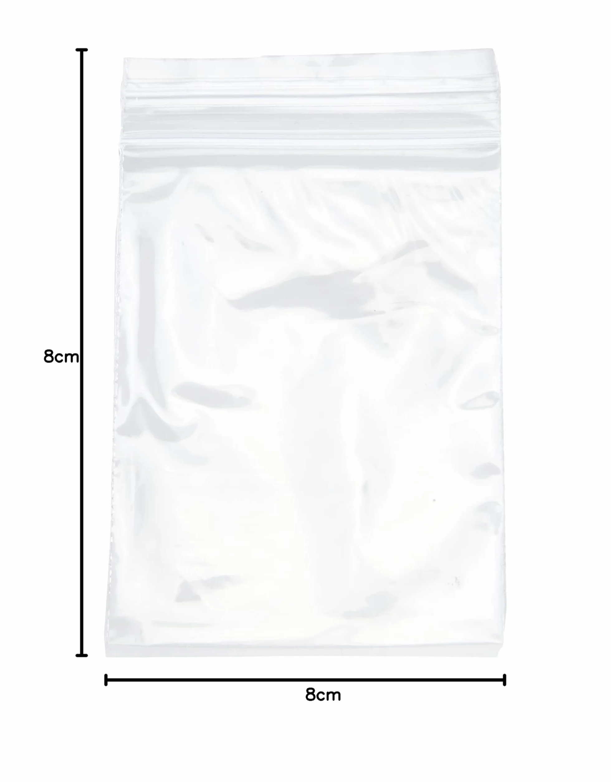 APLI - Confezione di 100 sacchetti di plastica richiudibili 60 x 80 mm (Confezione da 2)