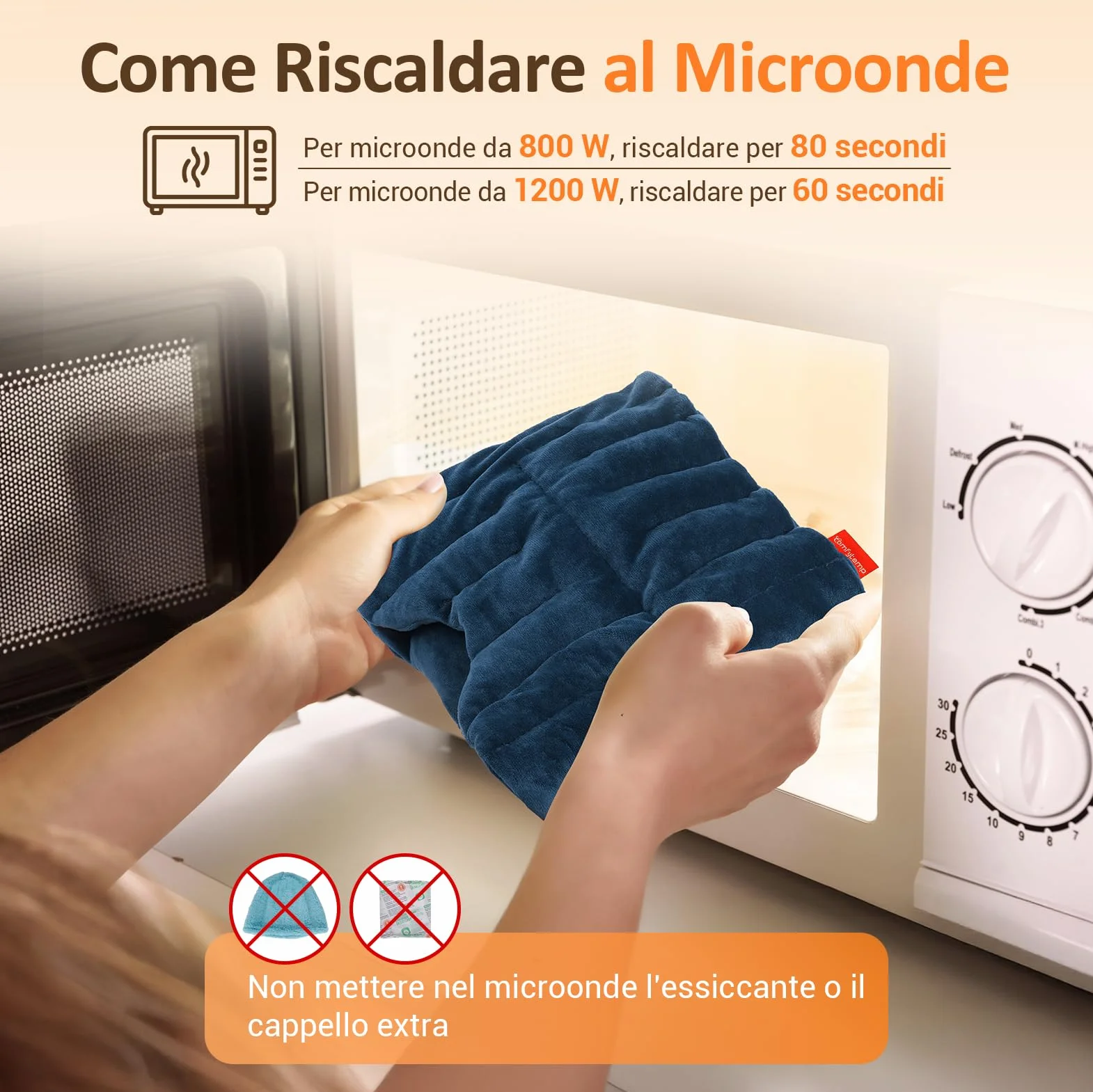 Comfytemp Cappello Riutilizzabile per Emicrania e Fascia Mal di Testa, Alleviare la Pressione Sinusale, Mal di Testa Tensivi e Affaticamento Degli Cchi, Maschera Termica per Gli Occhi